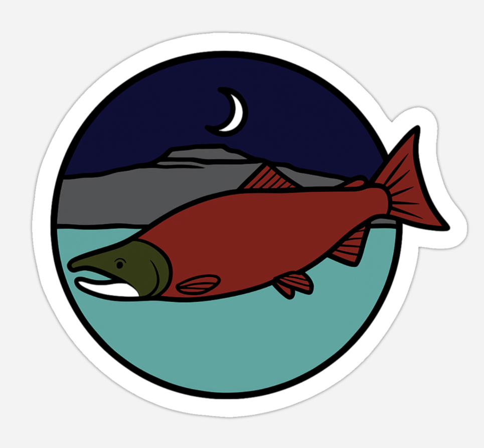 ntyxtyix Salmon Sticker