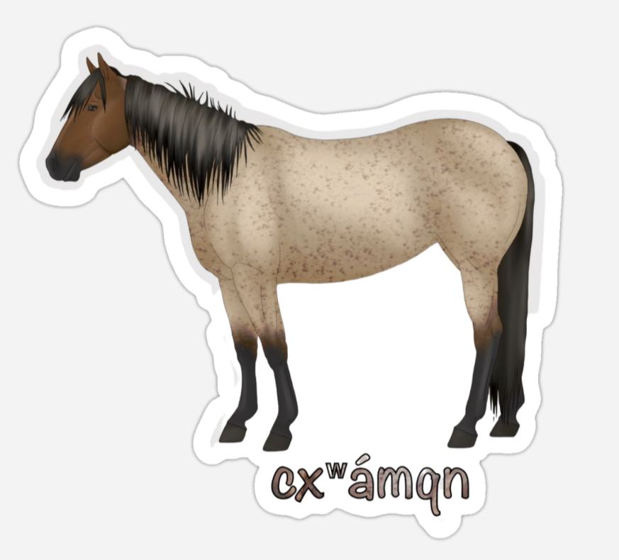 Bay Roan Sticker