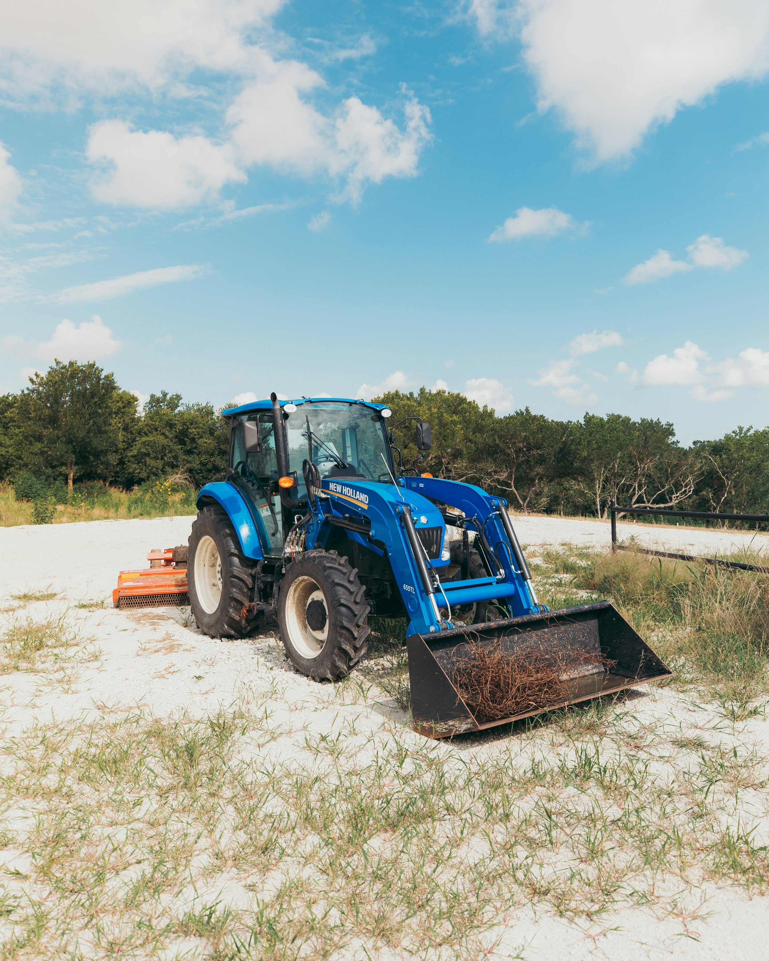 Jason Svonavec with his tractor