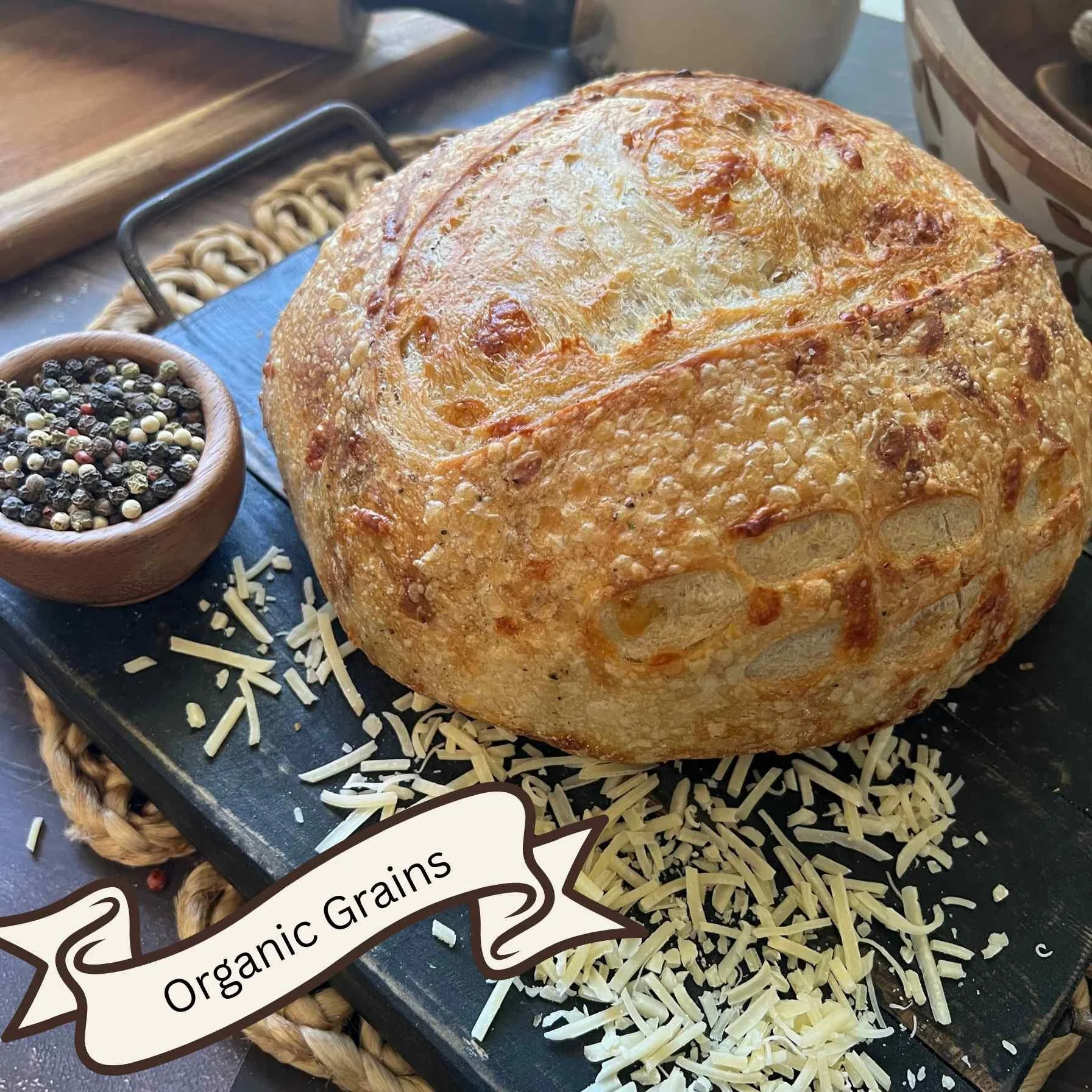 Cacio e Pepe (Parmesan & Black Pepper) Sourdough - Large