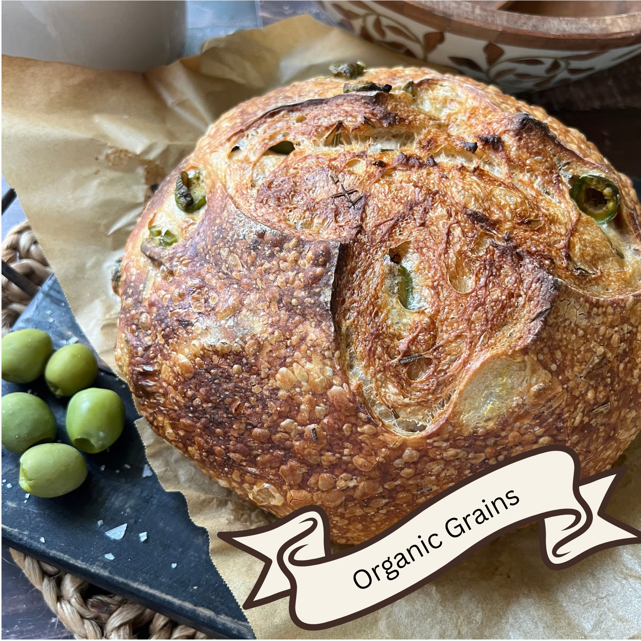 Rosemary, Olive & Garlic Sourdough (Large)