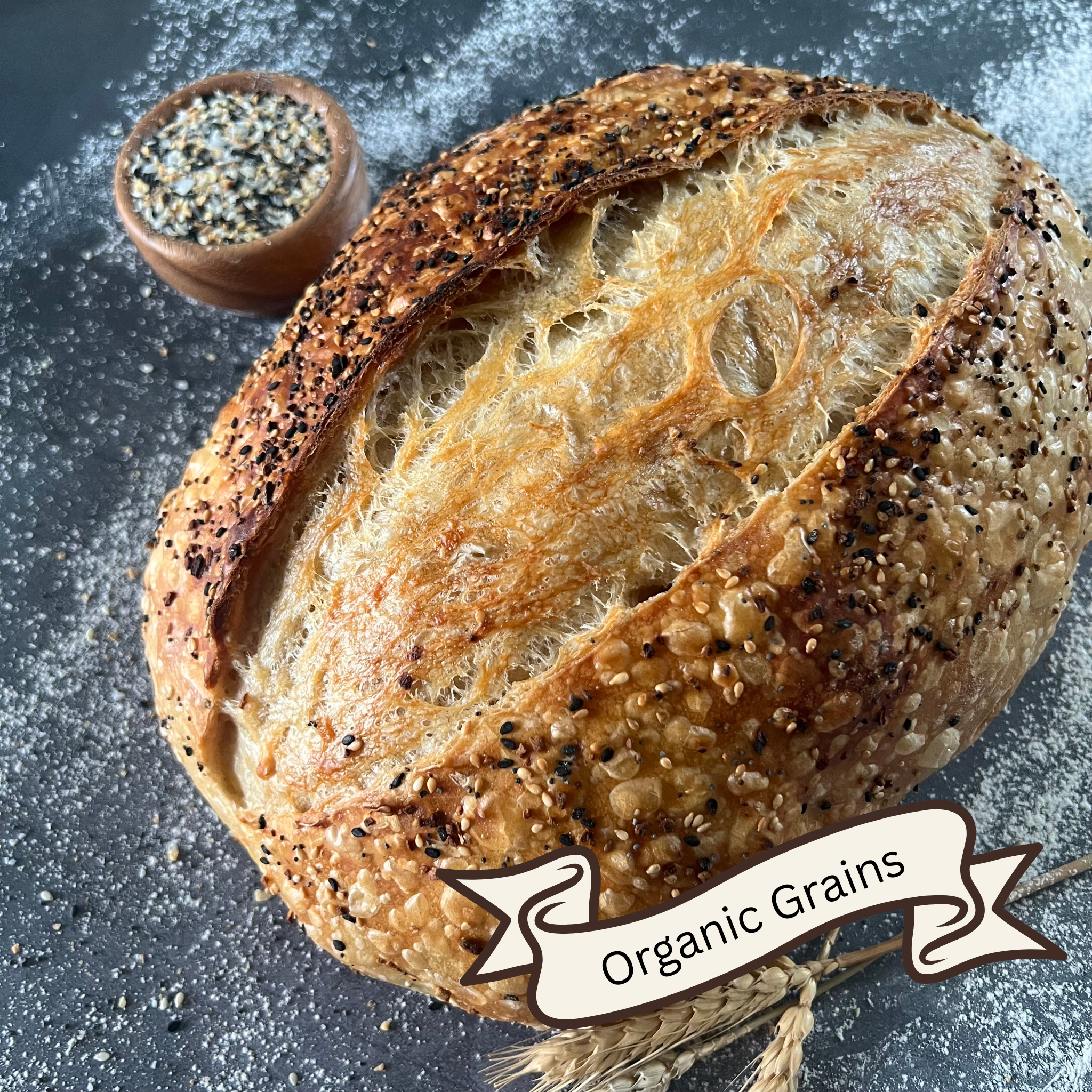 Everything Seasoning Sourdough Bread
