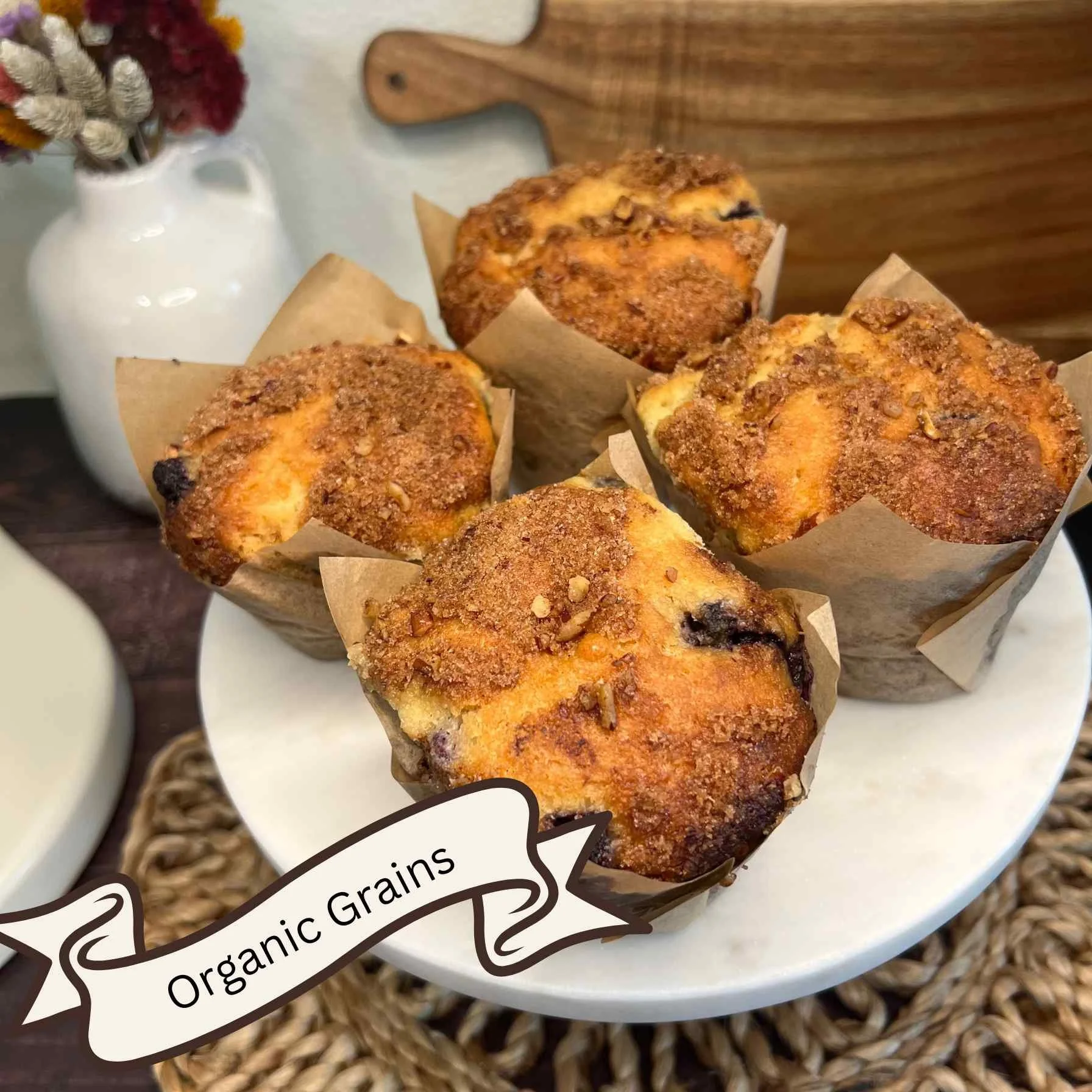 Blueberry COFFEE CAKE Jumbo Muffins (2)