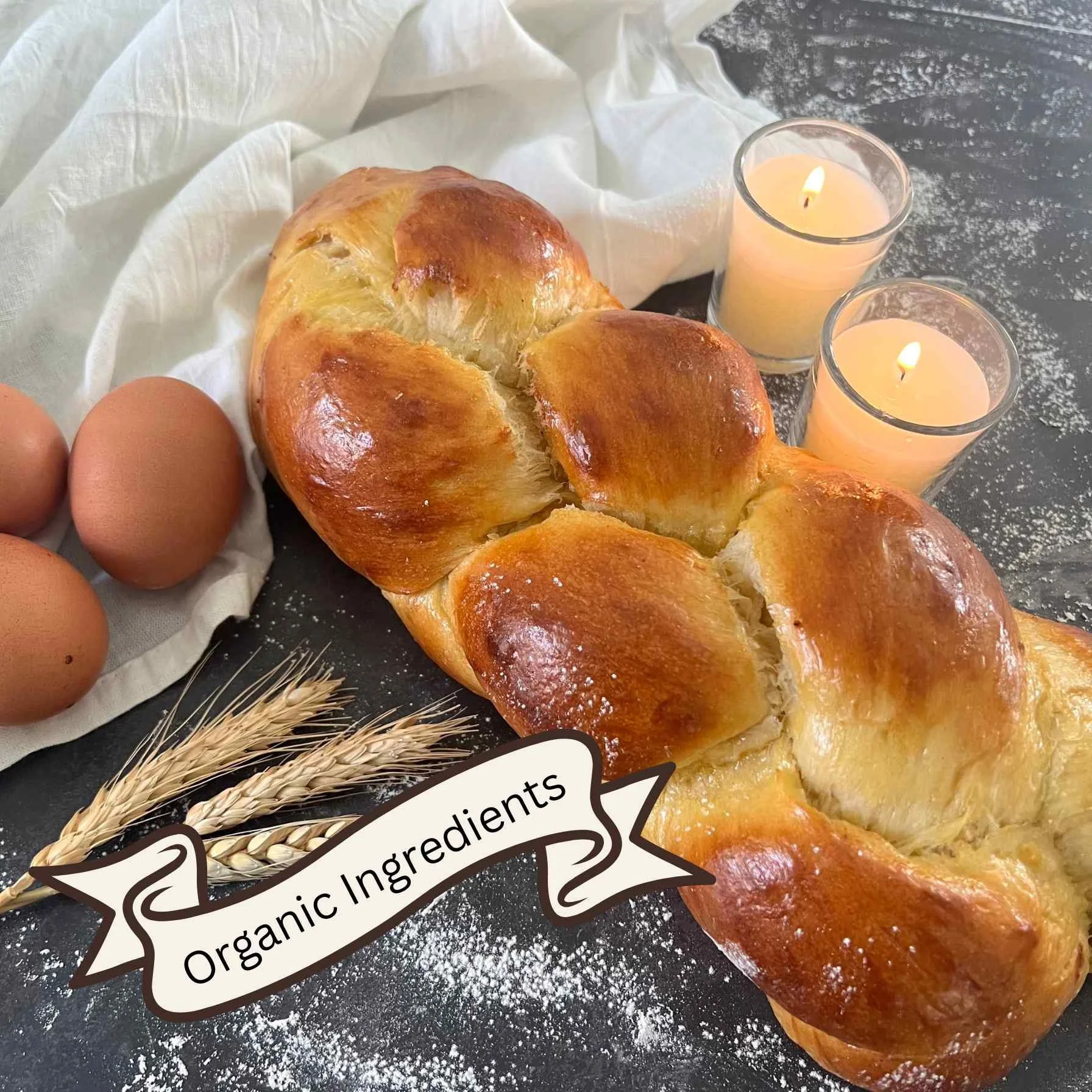 Golden Egg Challah (Brioche)