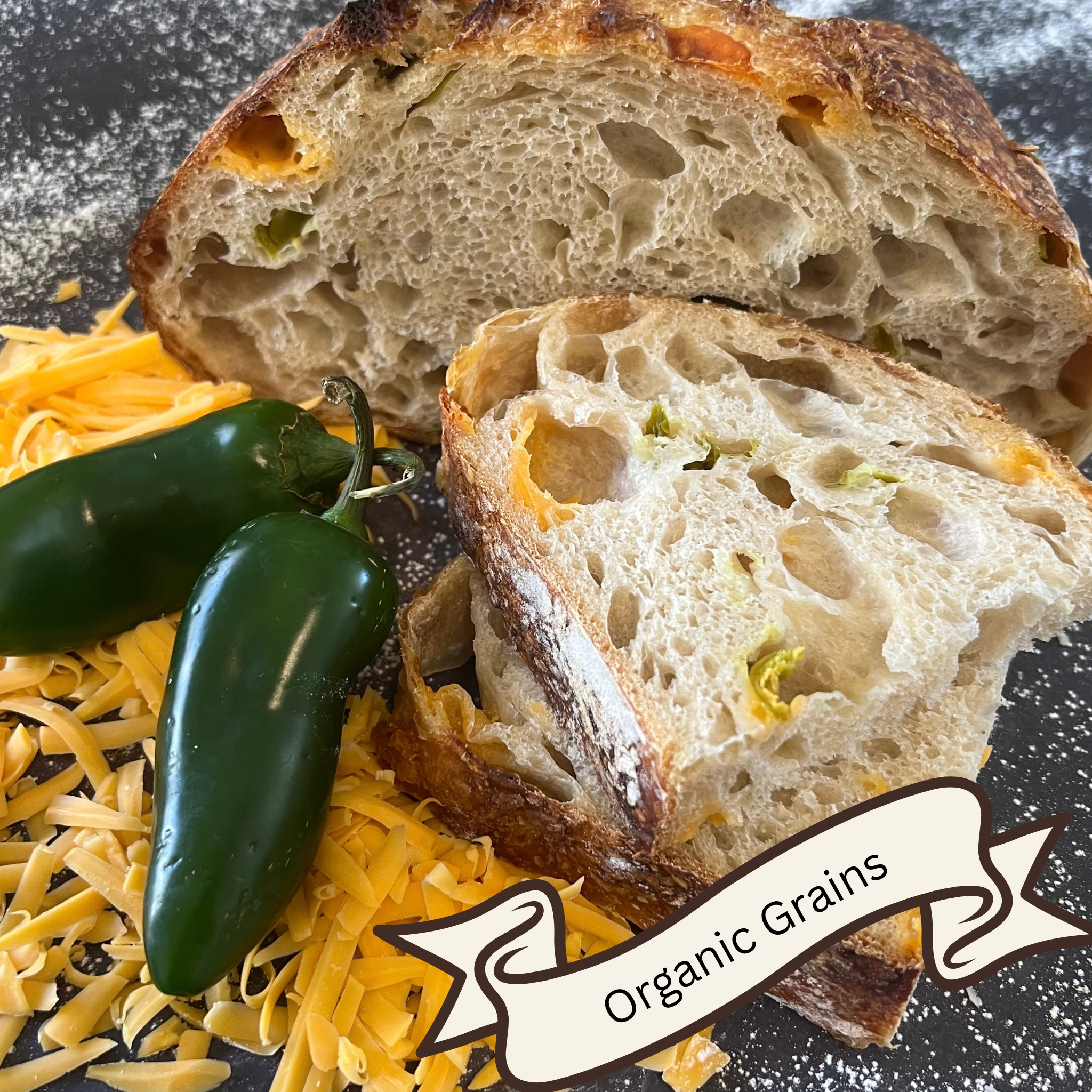 Jalapeno & Cheddar Sourdough Bread (Small)