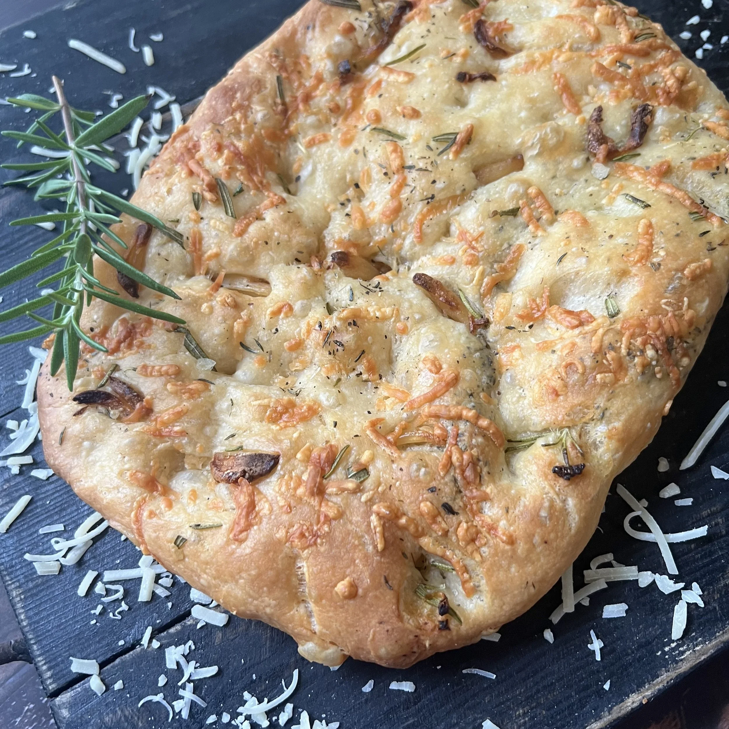 Focaccia - Garlic, Rosemary & Parmesan