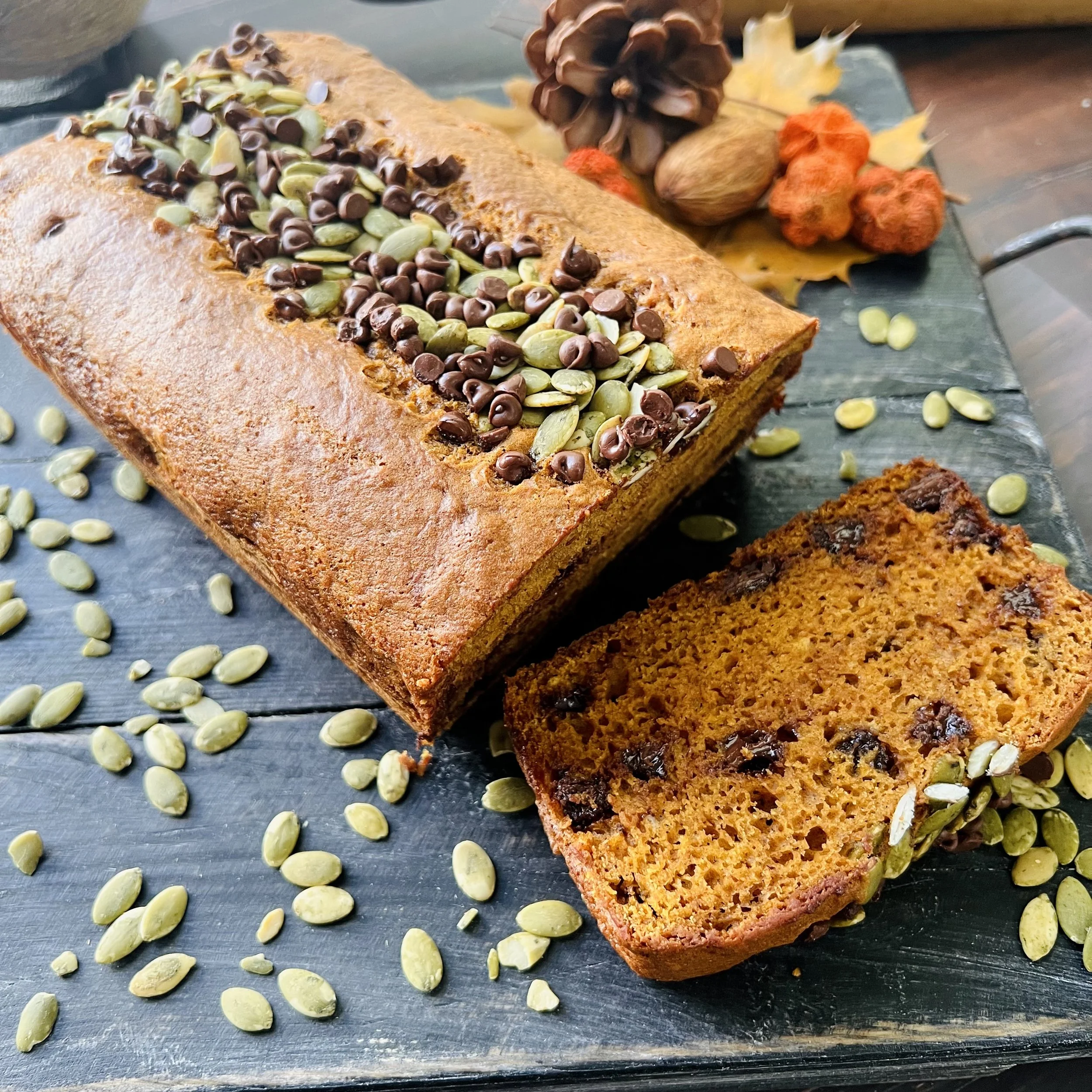 Harvest Pumpkin Loaf w/Chocolate Chips