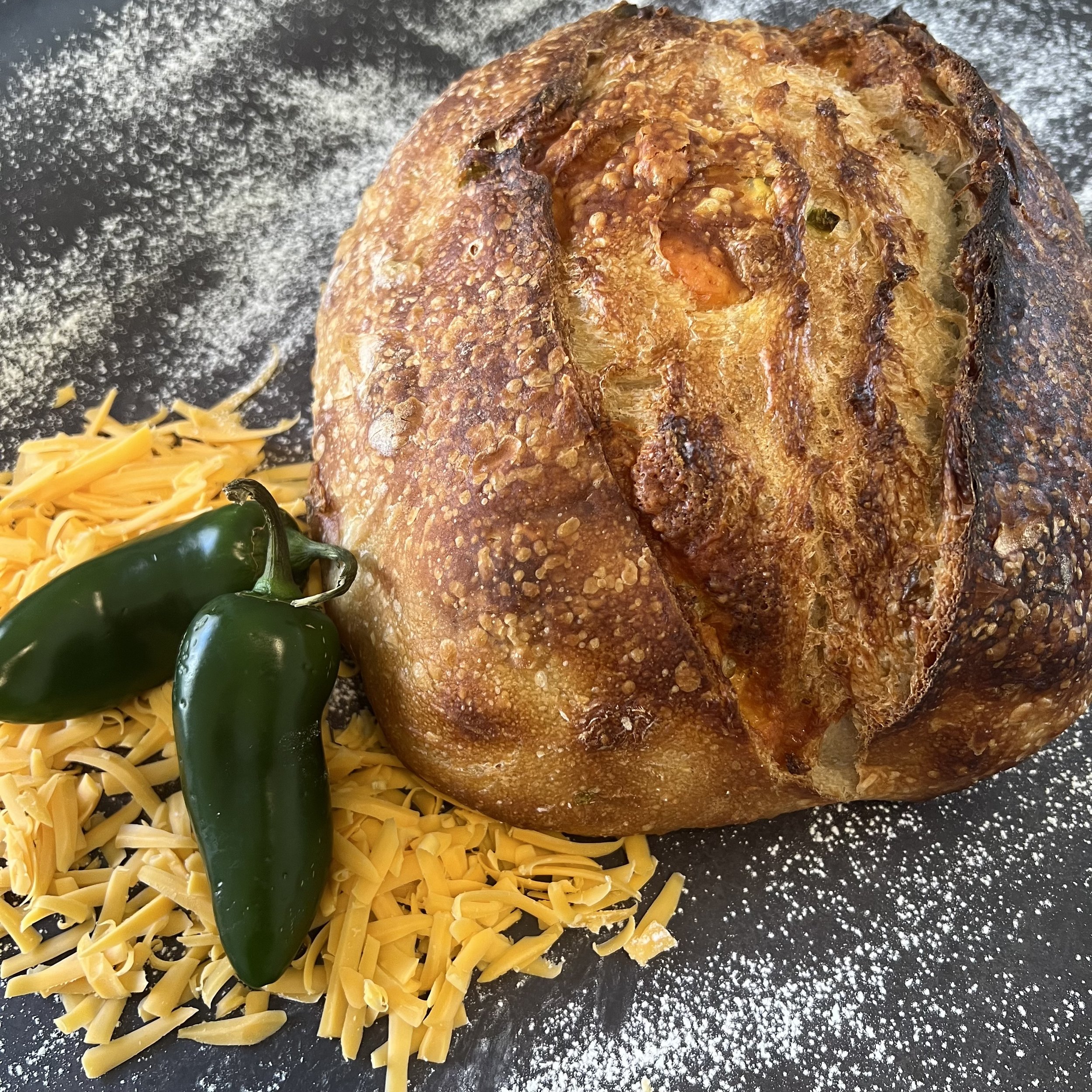 Jalepeno & Cheddar Sourdough Bread