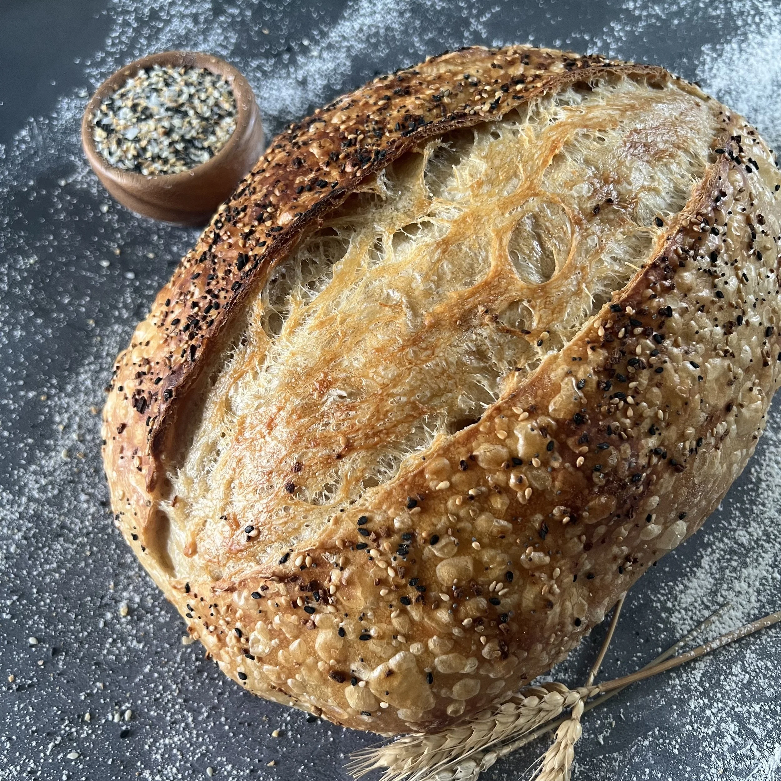 Everything Seasoning Sourdough Bread
