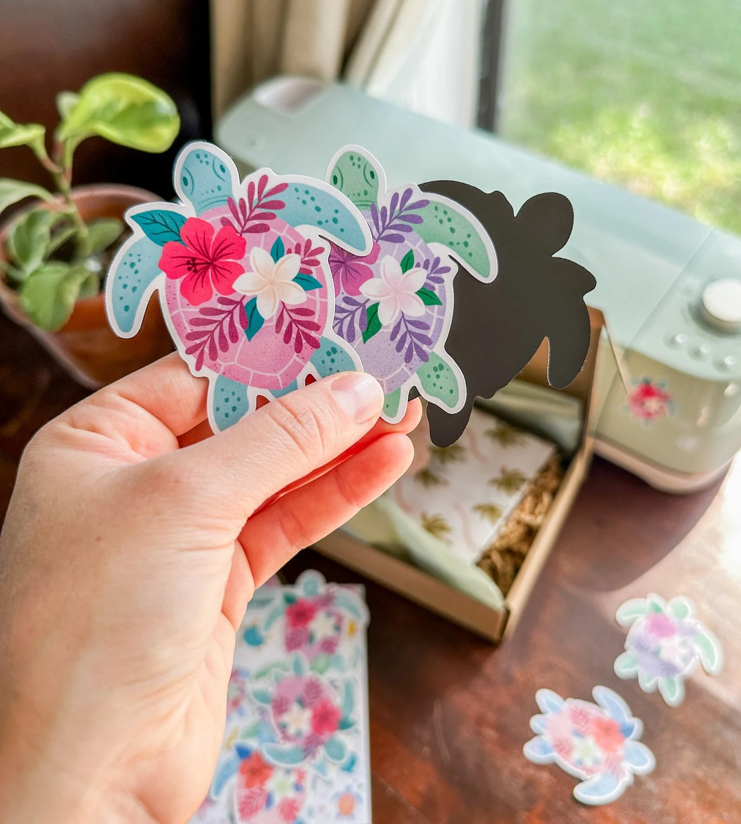 Tropicolor Turtle Fridge Magnets - 3 Pack Multicolor