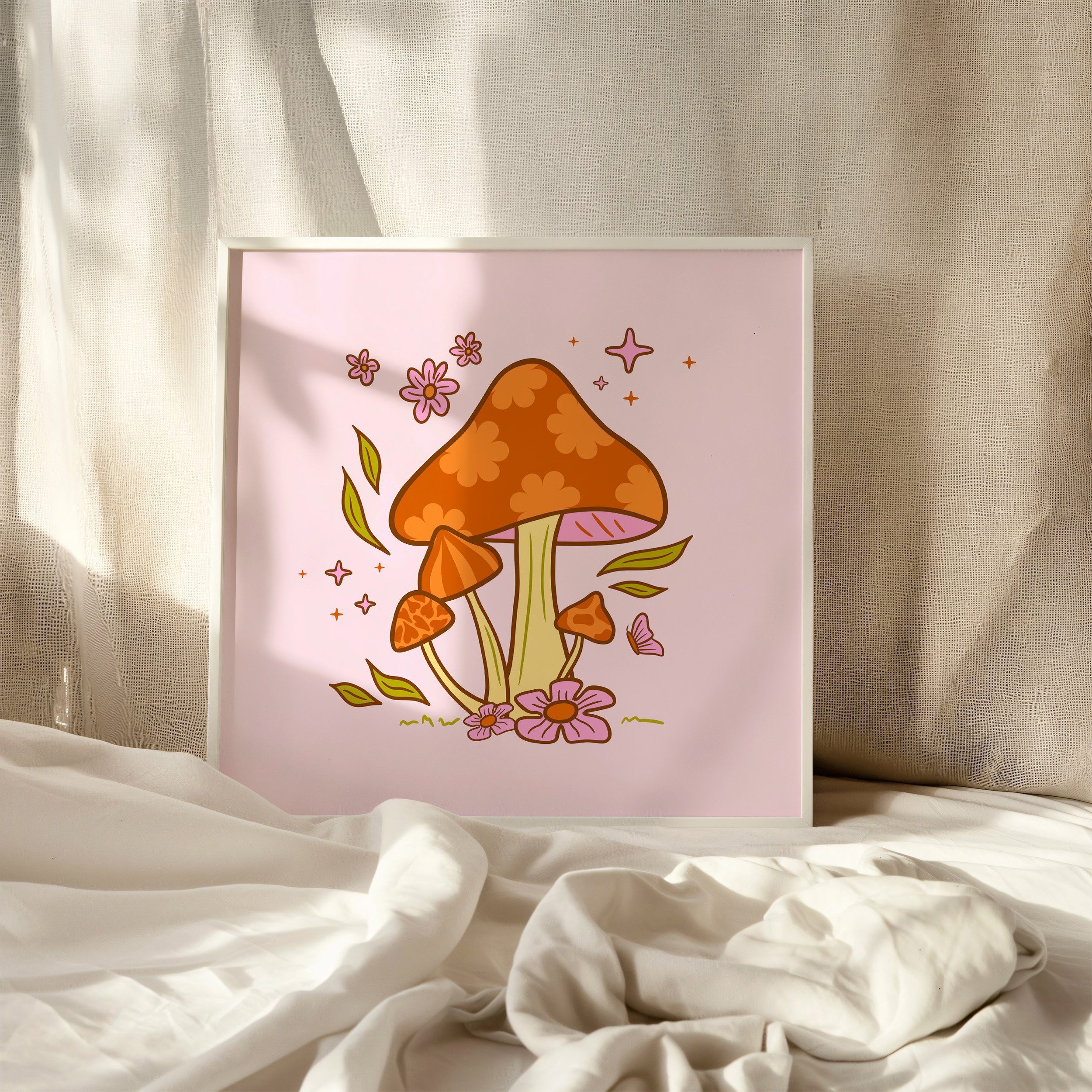 Mushroom Blooms Art Print
