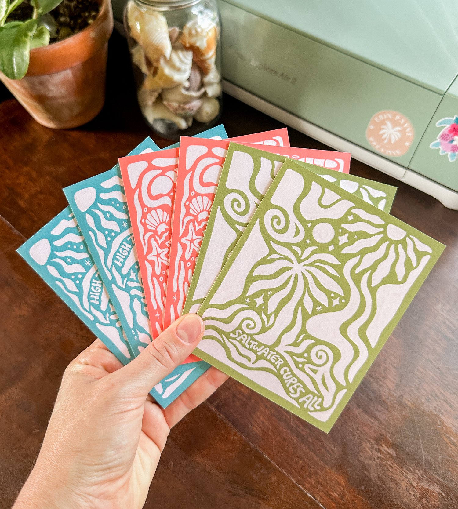 Saltwater Sayings Greeting Cards – 6 Pack