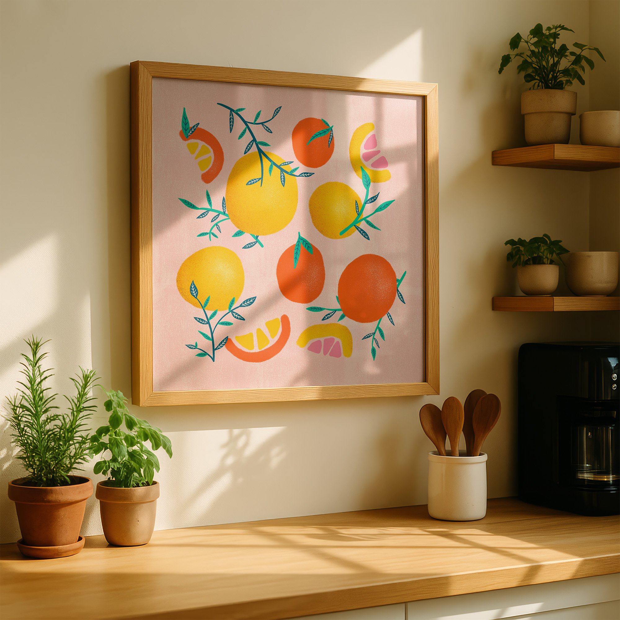 Summer Citrus Art Print