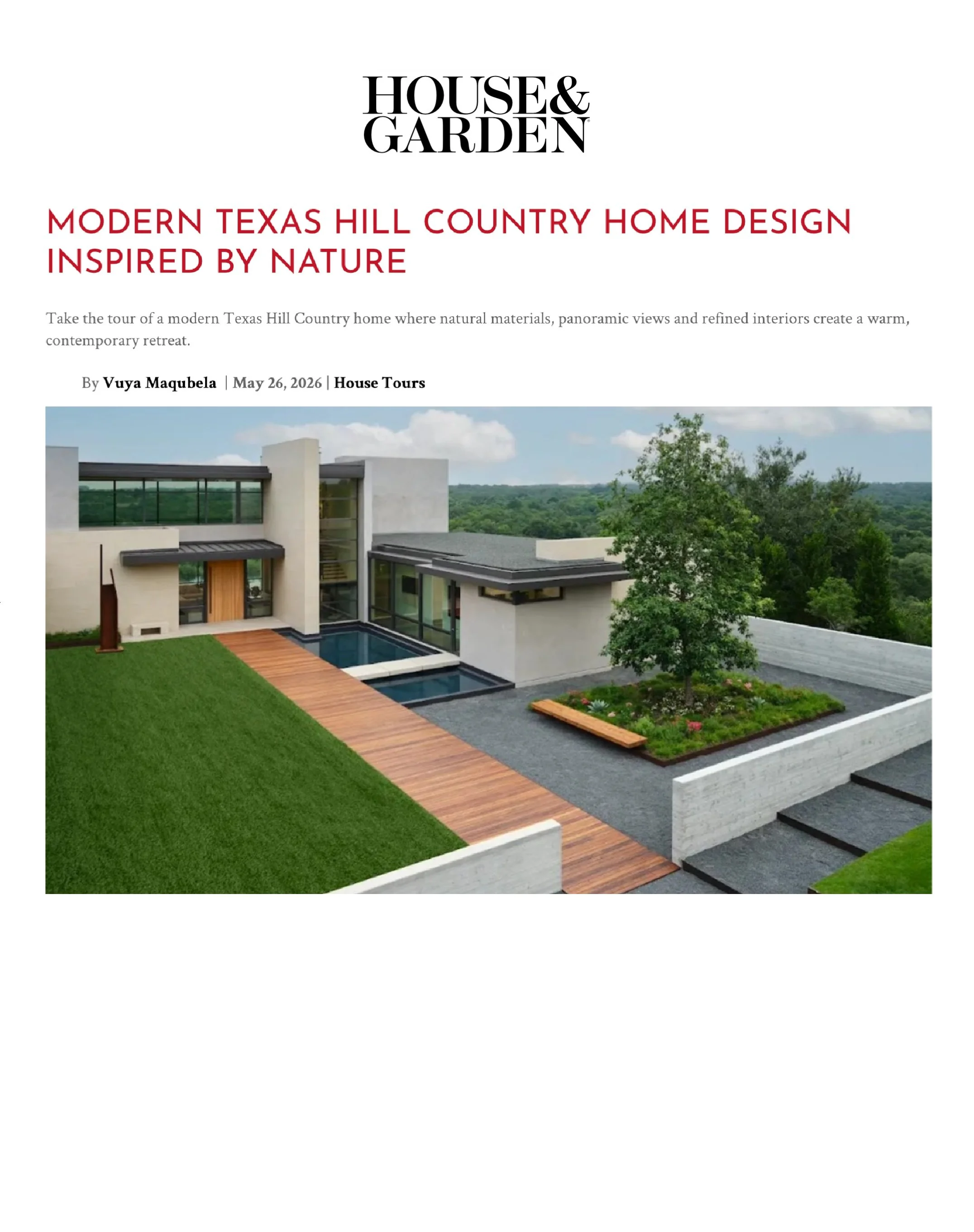 House & Garden | Hill Country House