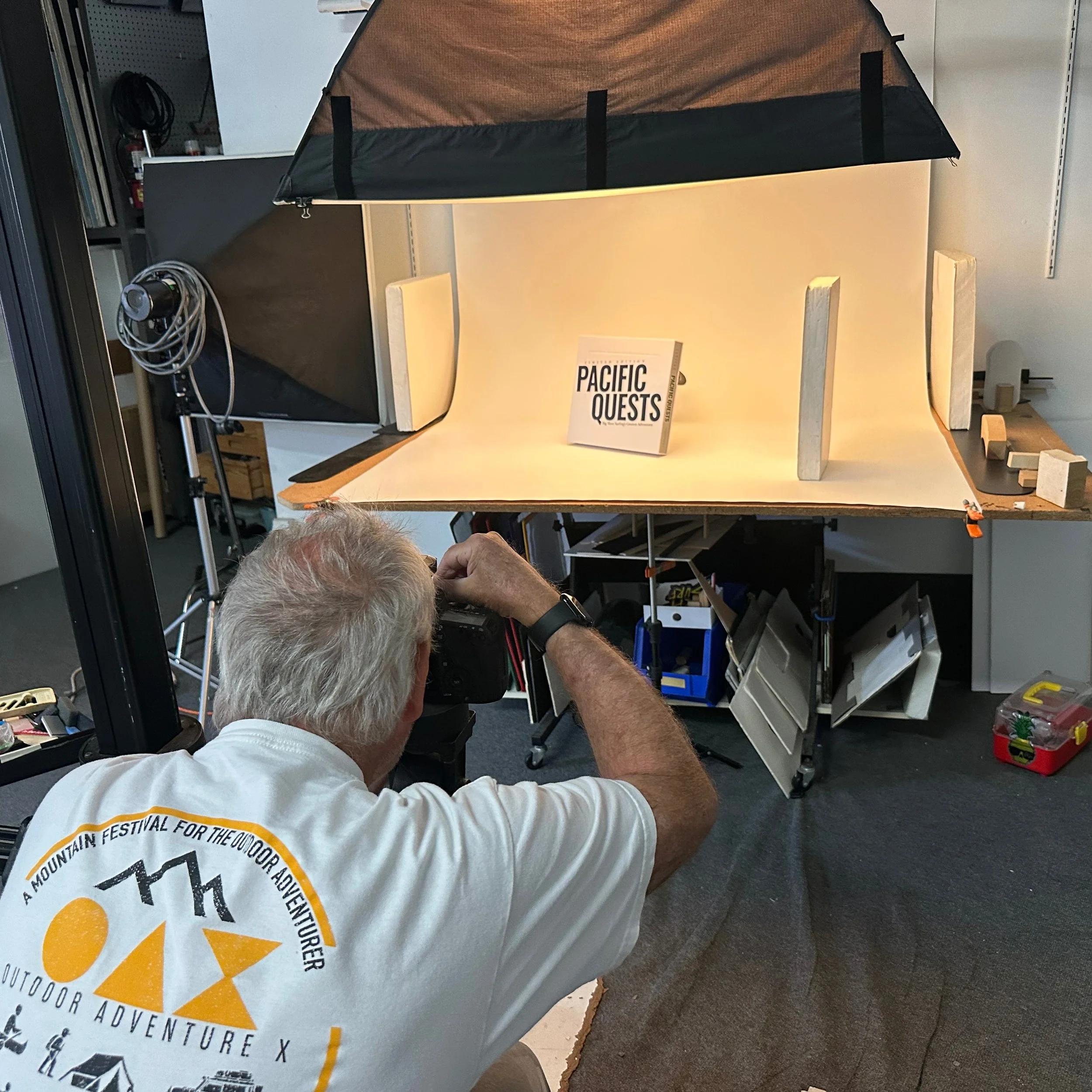 Photo legend James Cassimuss shooting my studio images for me. One of the only guys who I know that shoots it all.
