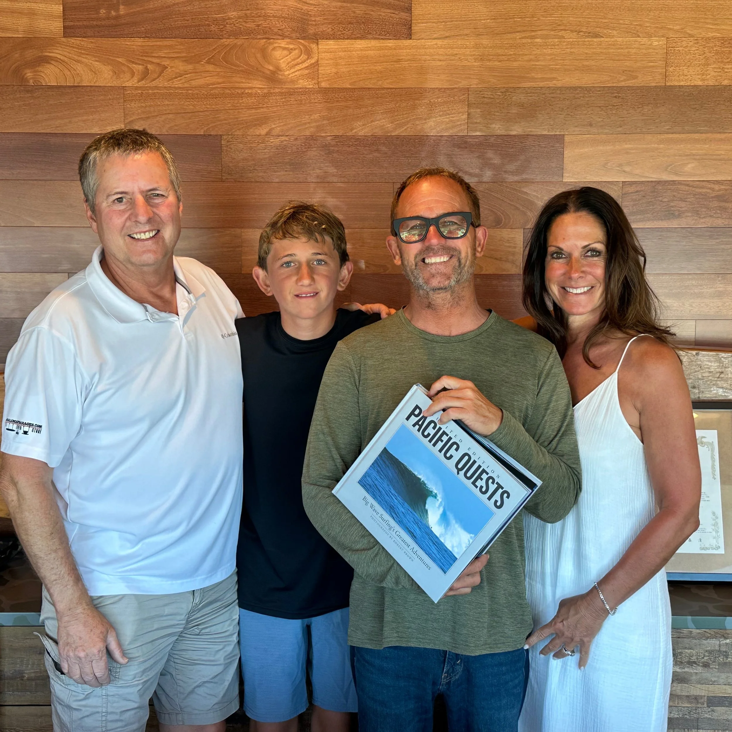 Gave Pat and his family their custom Limited Edition book today!! They loved it and I love them.