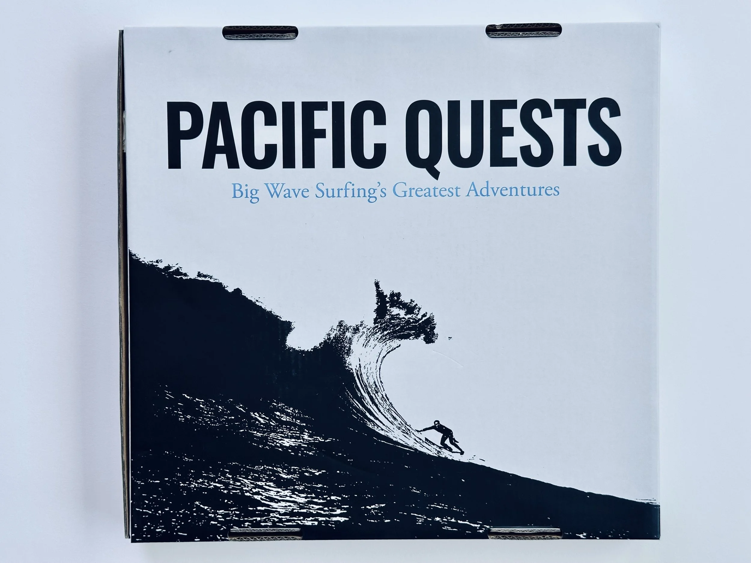 Back of Pacific Quests shipping box
