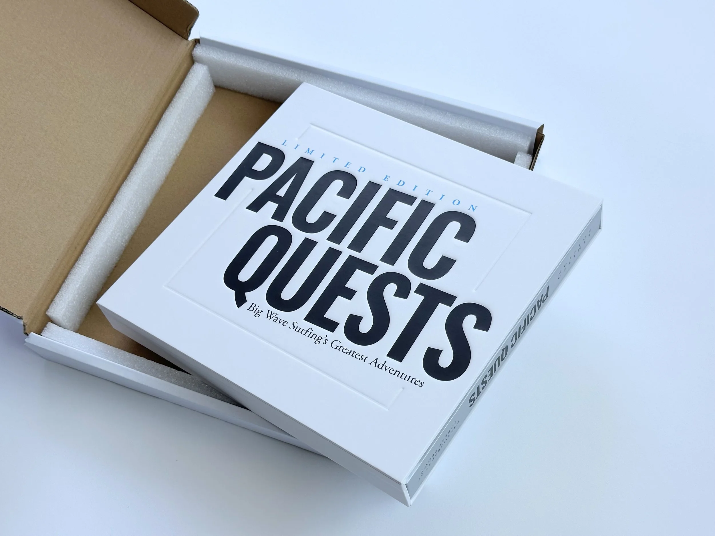 Front Slip Cover of Pacific Quests - Limited Edition inside shipping box