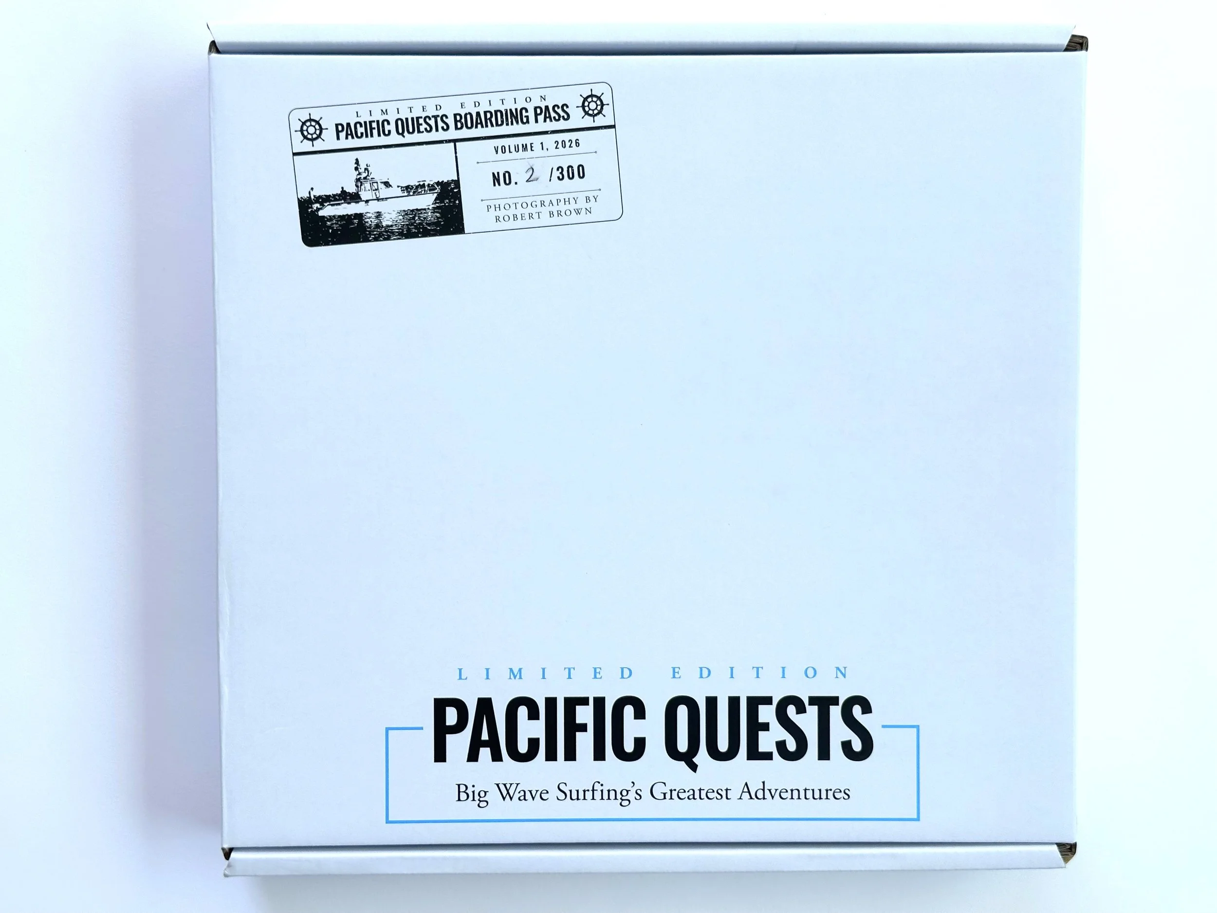 Front of Pacific Quests - Limited Edition shipping box