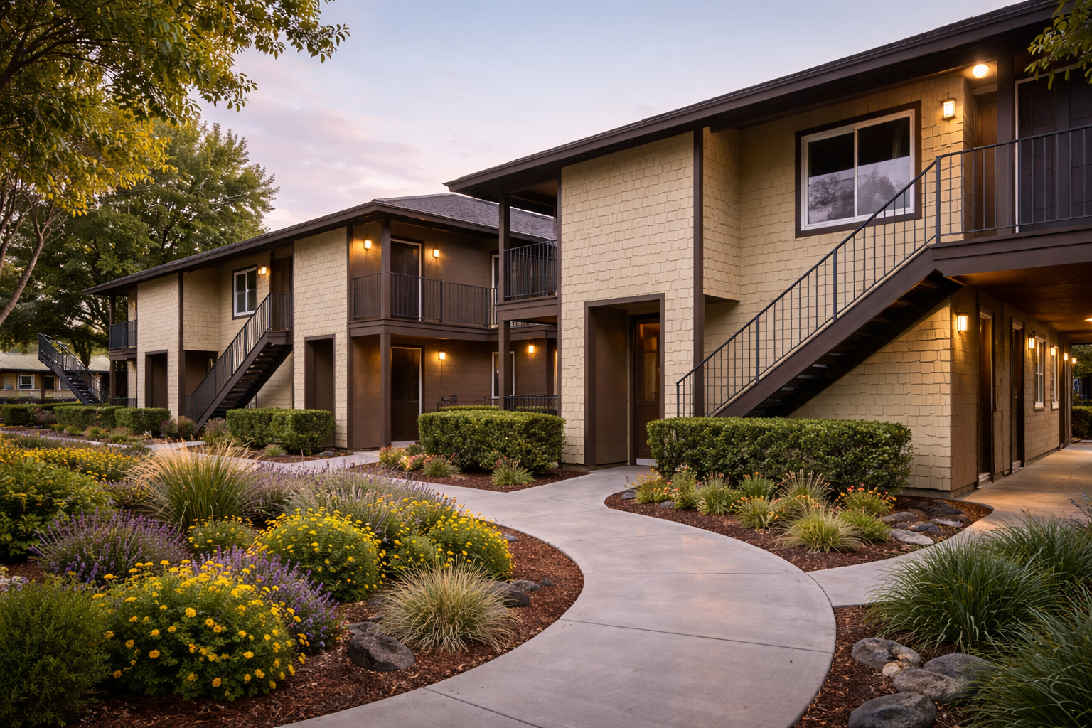 This is good for the top hero because it immediately feels like HOA/multifamily work.