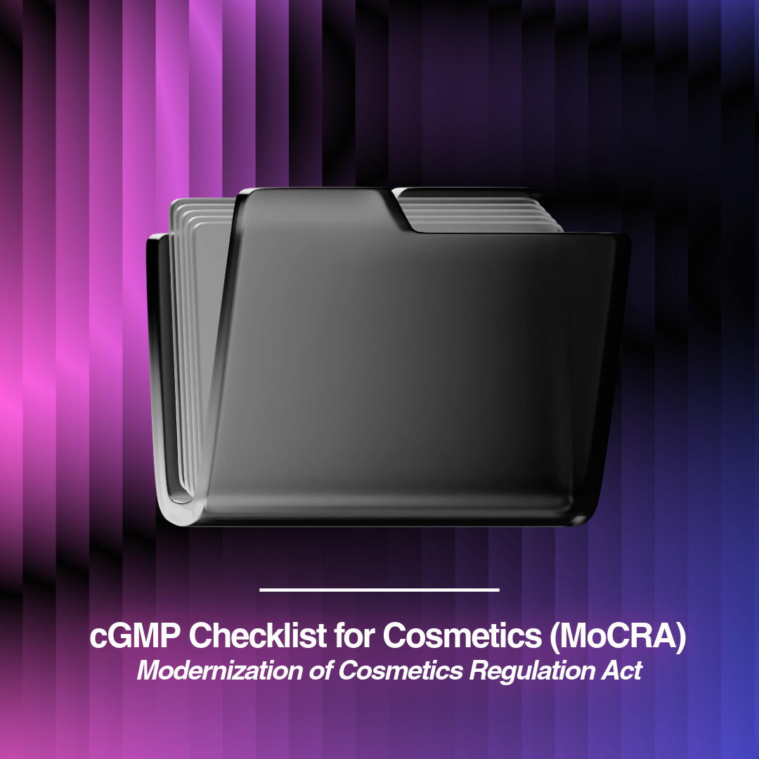cGMP Checklist for Cosmetics (MoCRA)