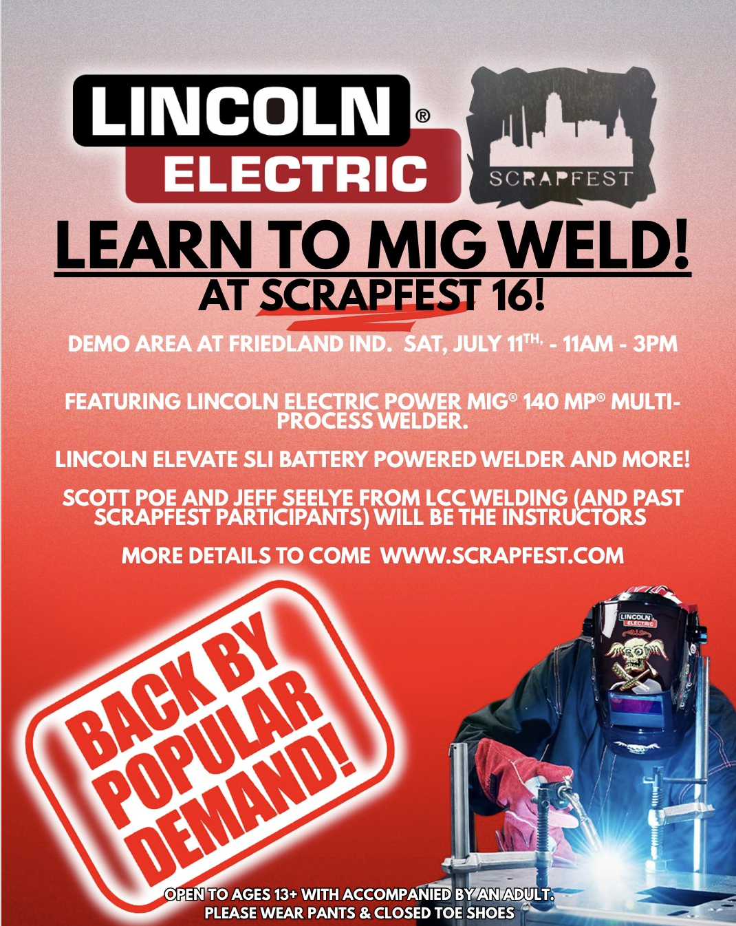 Weld Demo Booth With Lincoln electric - Flyer
