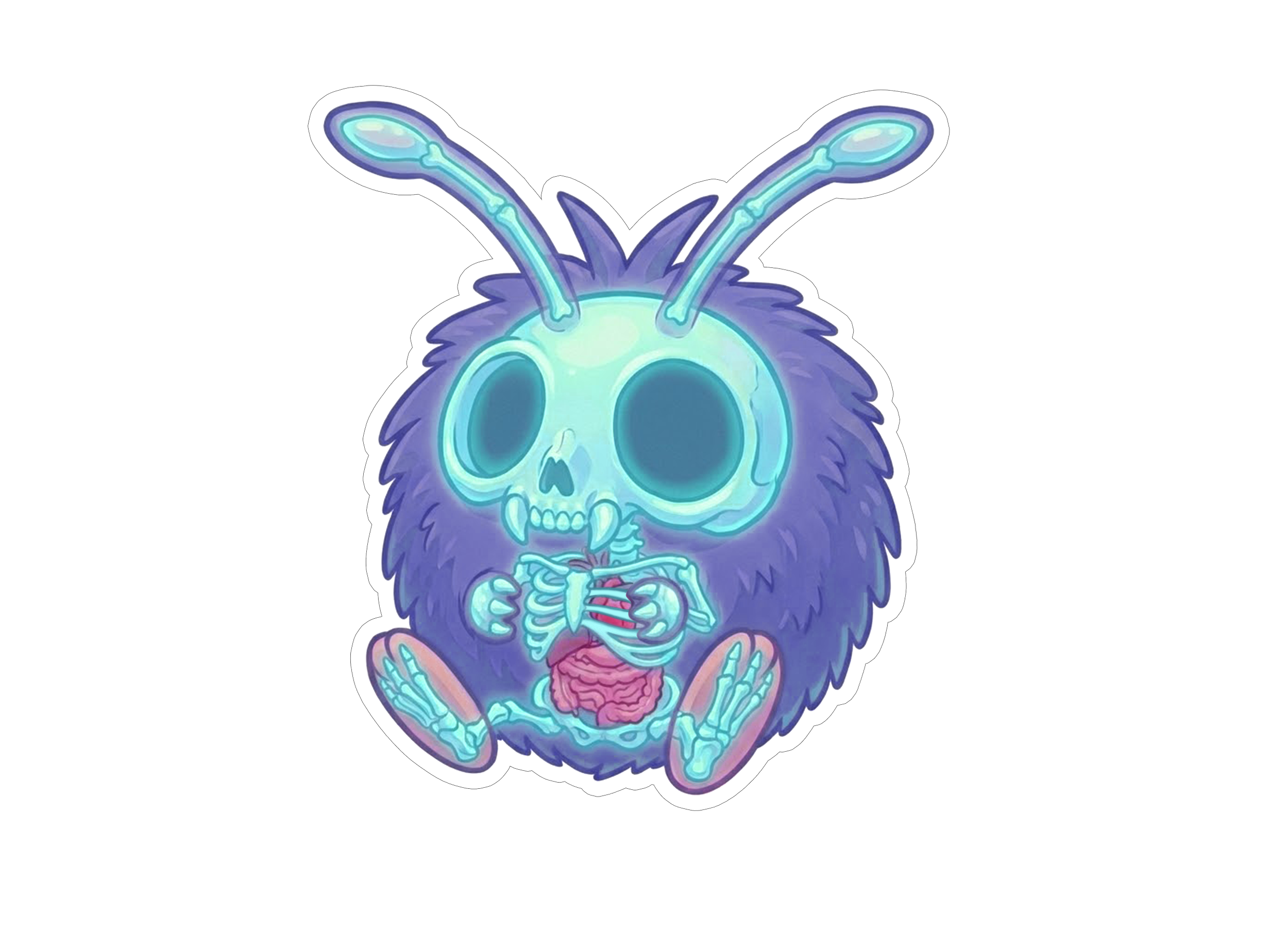 2 Inch Diaphonized Pokemon Anatomy Stickers