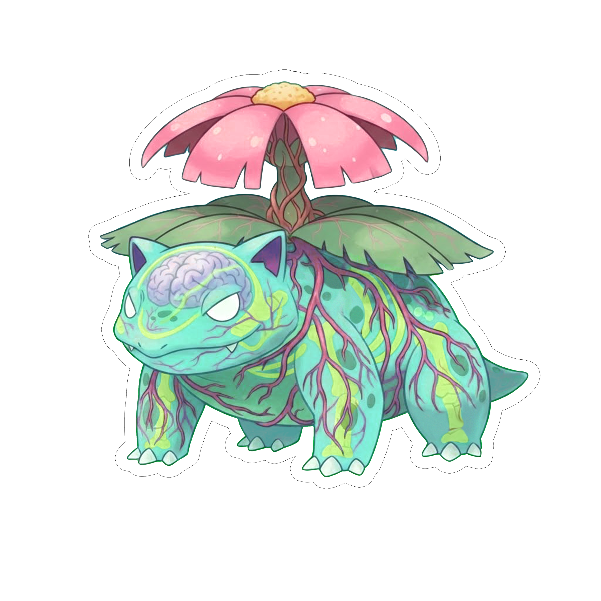 2 Inch Diaphonized Pokemon Anatomy Stickers
