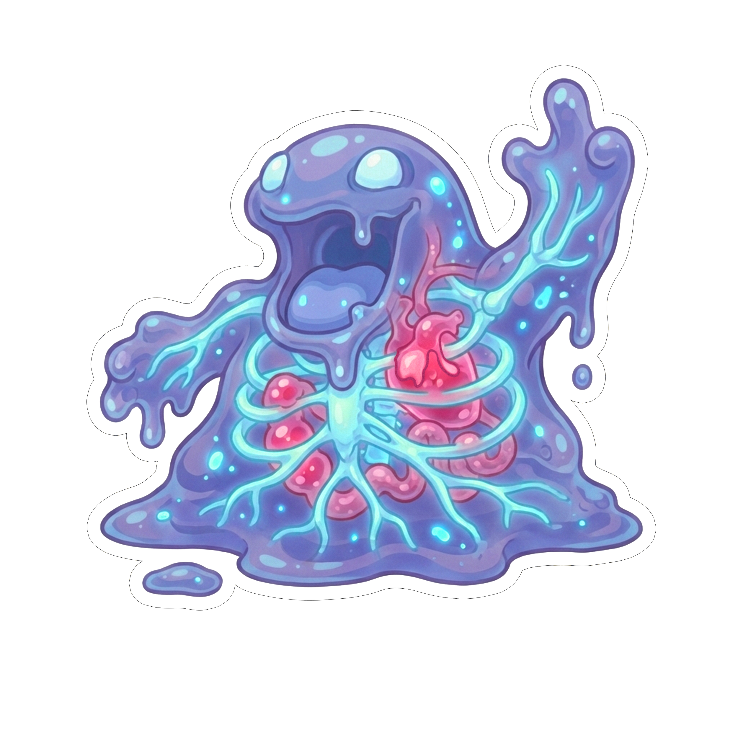 2 Inch Diaphonized Pokemon Anatomy Stickers