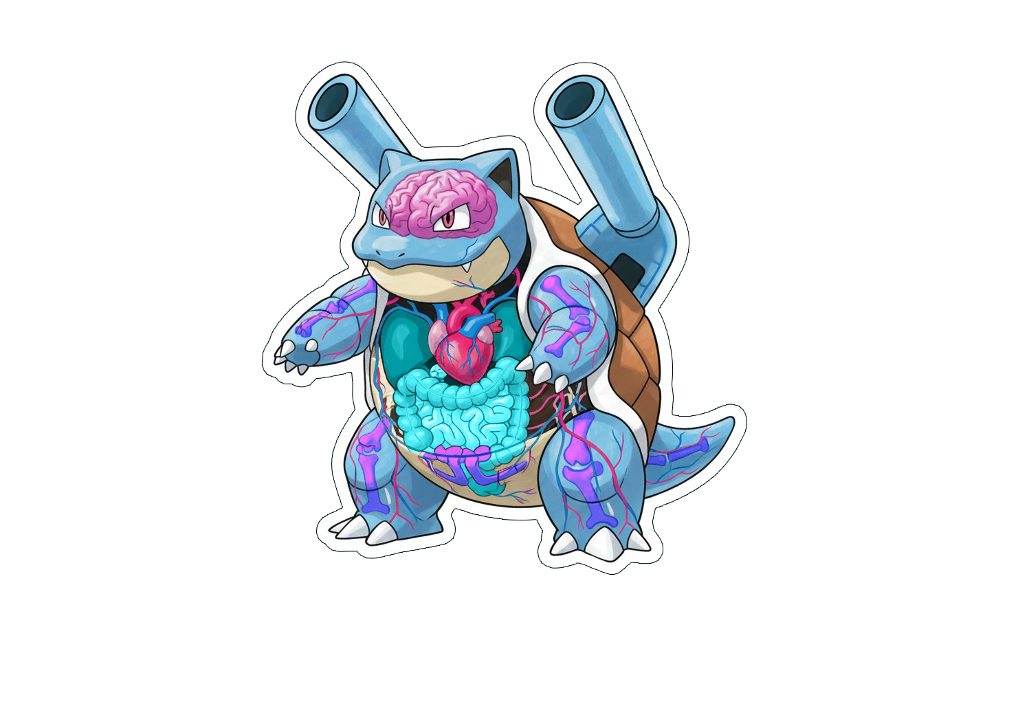 Diaphonized Pokemon Anatomy Stickers