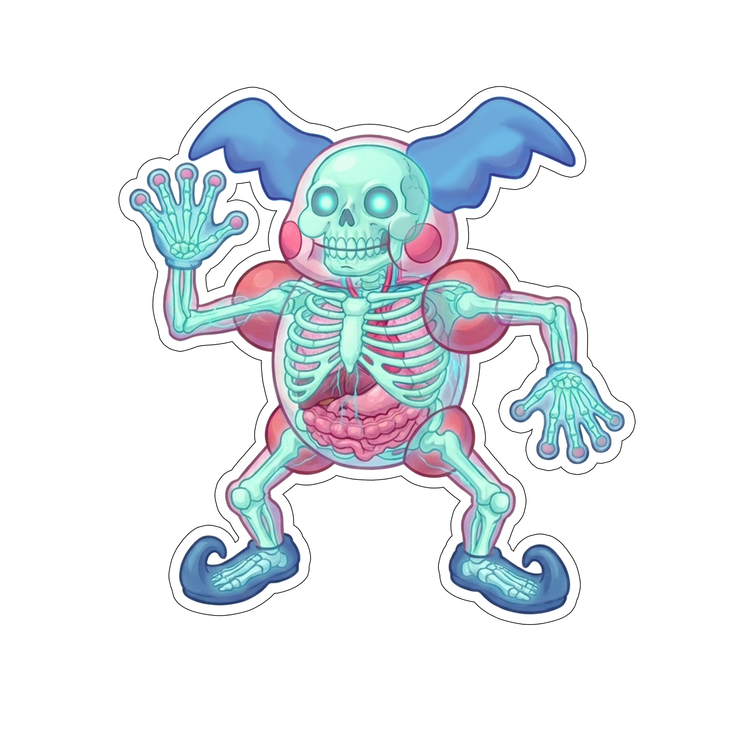2 Inch Diaphonized Pokemon Anatomy Stickers