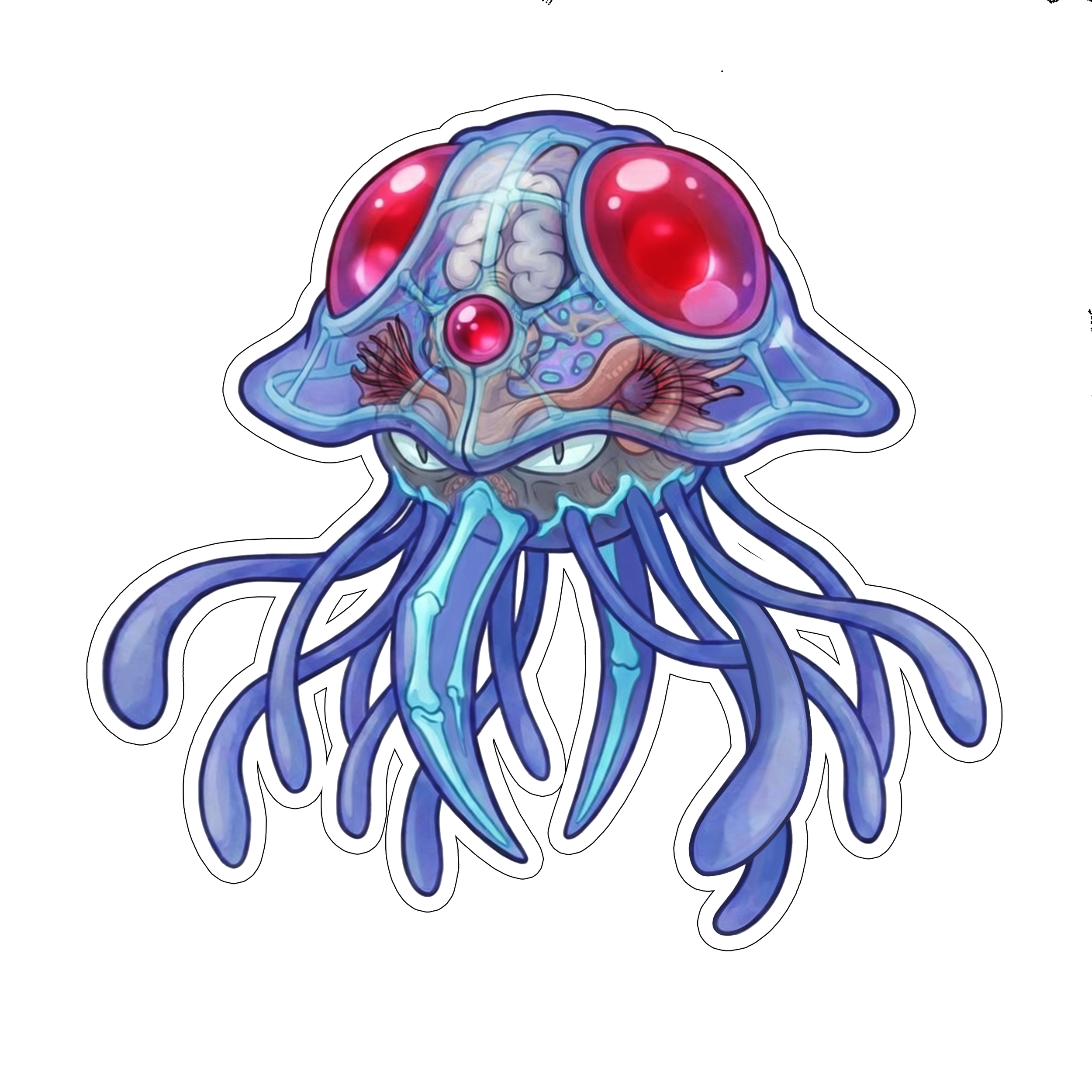 2 Inch Diaphonized Pokemon Anatomy Stickers