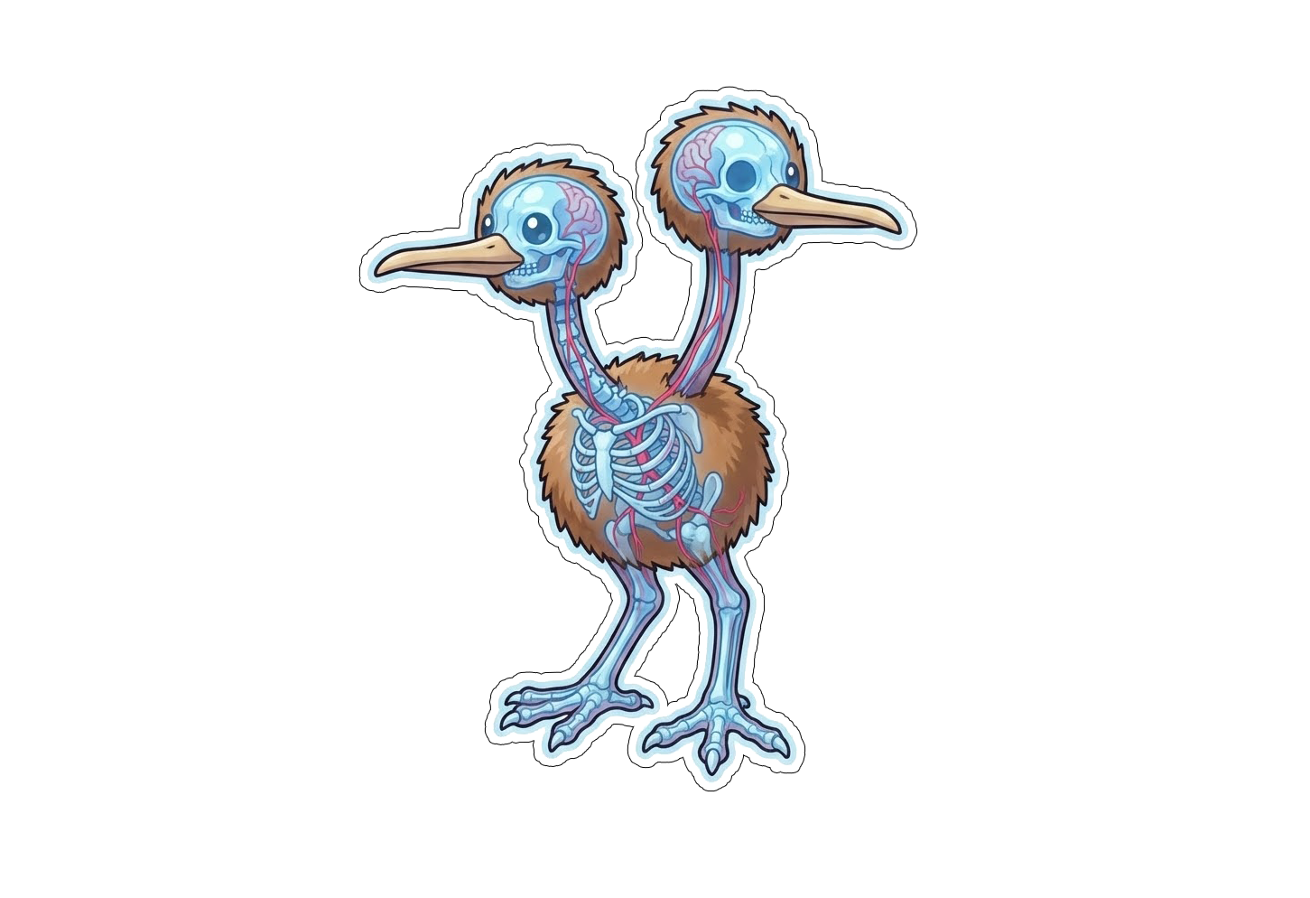 Diaphonized Pokemon Anatomy Stickers