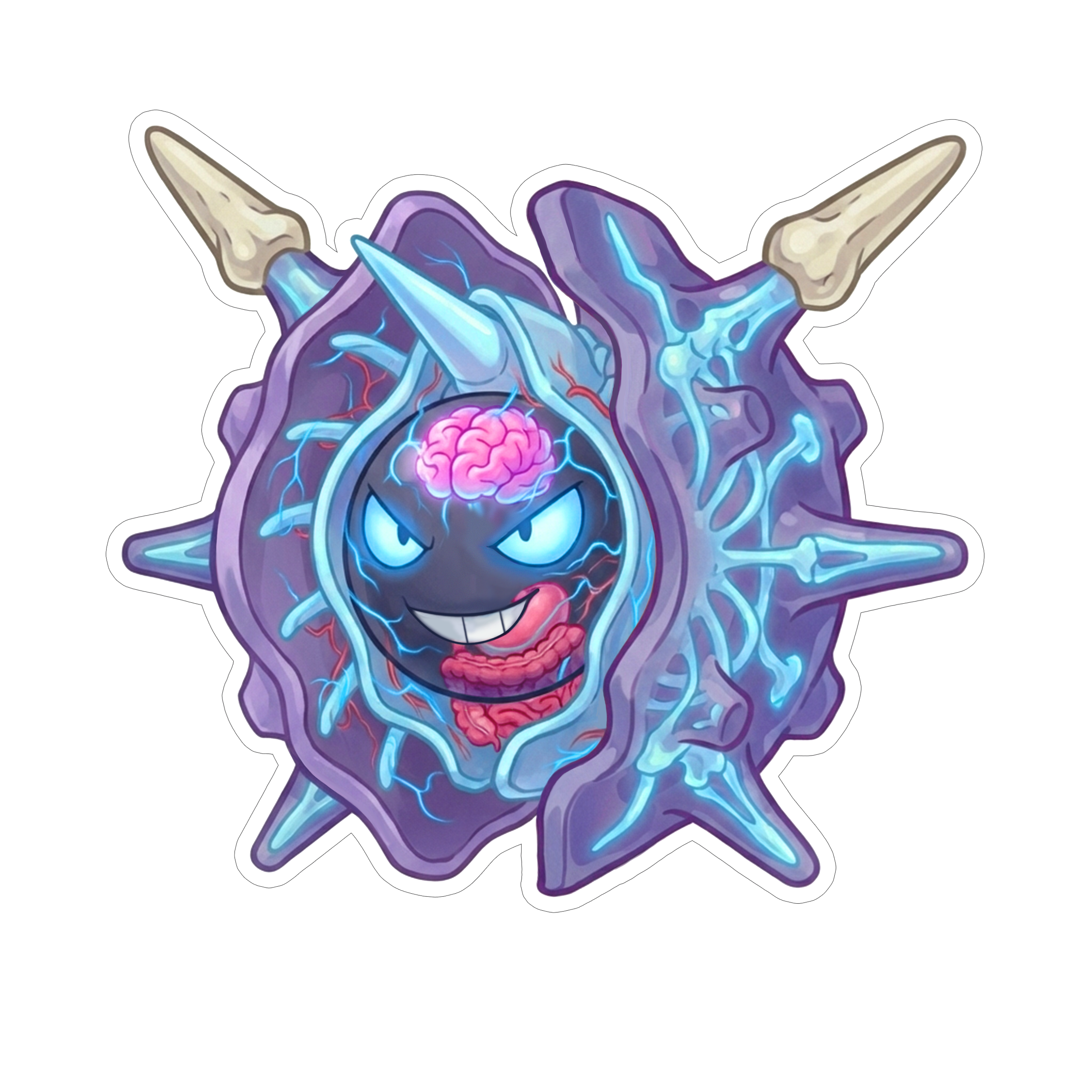 2 Inch Diaphonized Pokemon Anatomy Stickers
