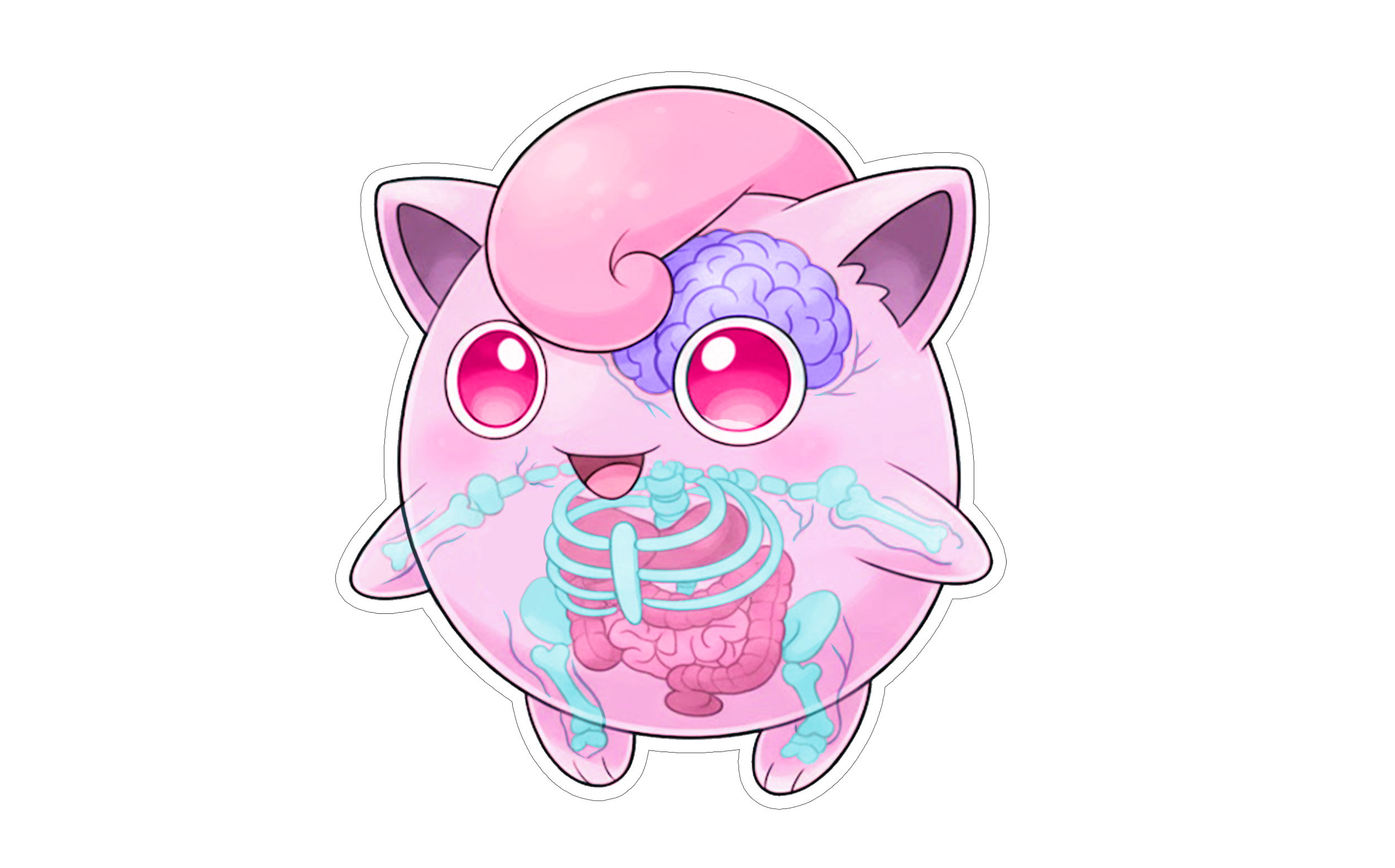 Diaphonized Pokemon Anatomy Stickers