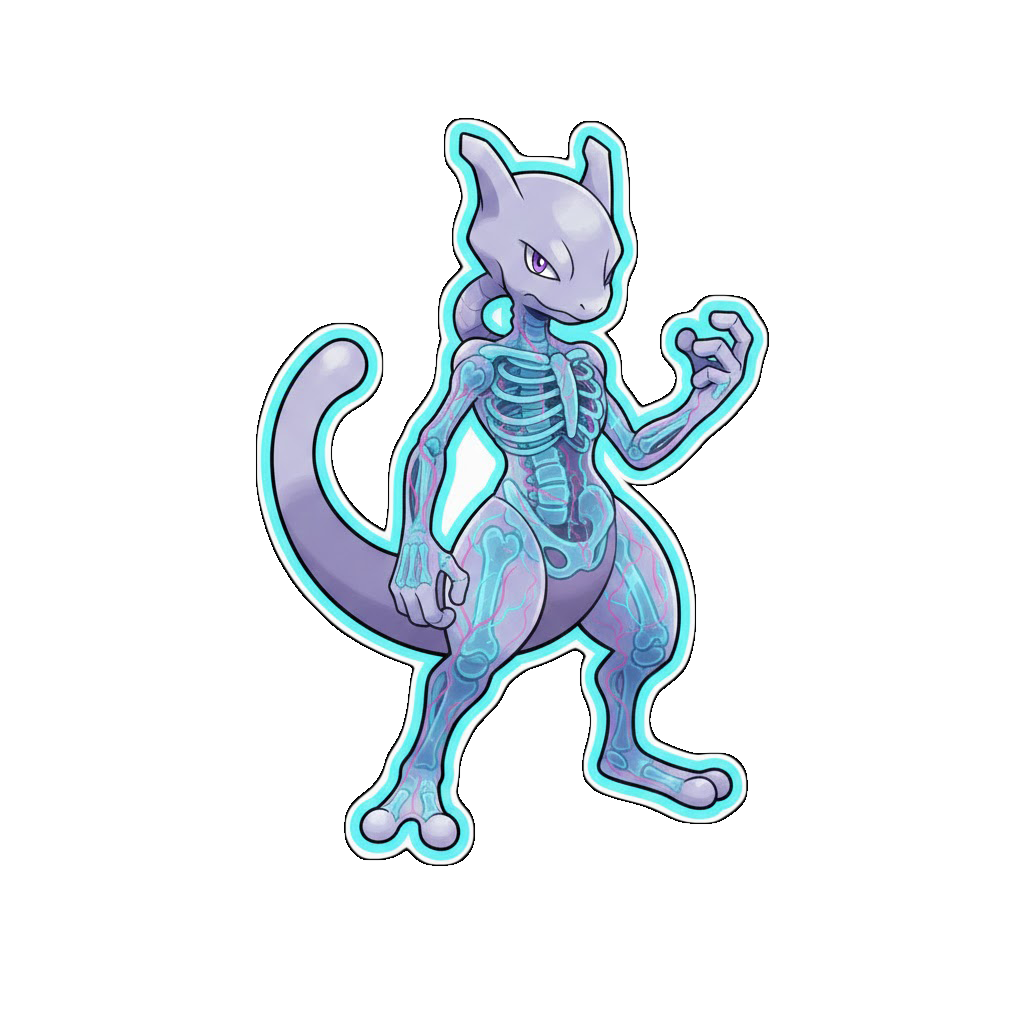 Diaphonized Pokemon Anatomy Stickers