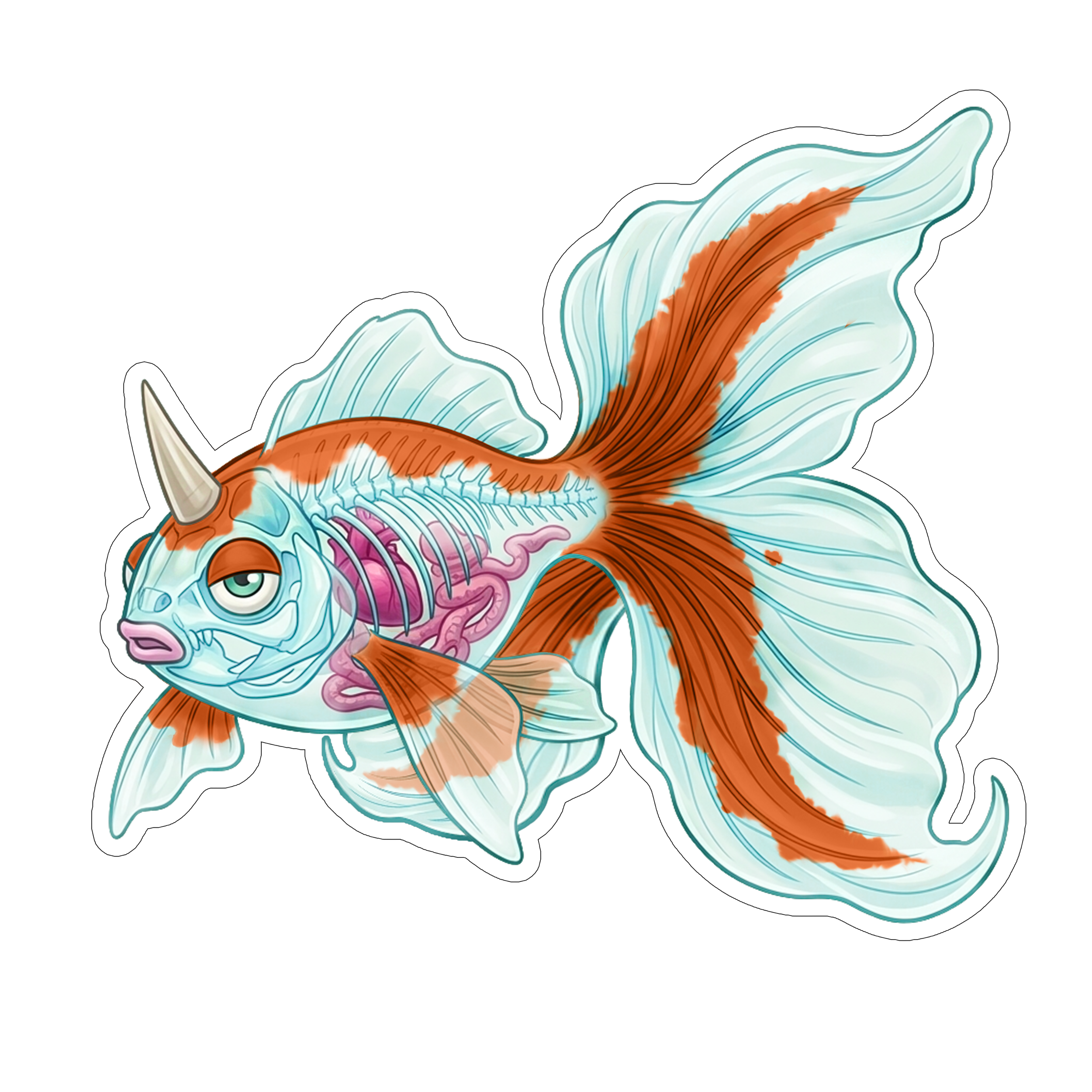 2 Inch Diaphonized Pokemon Anatomy Stickers