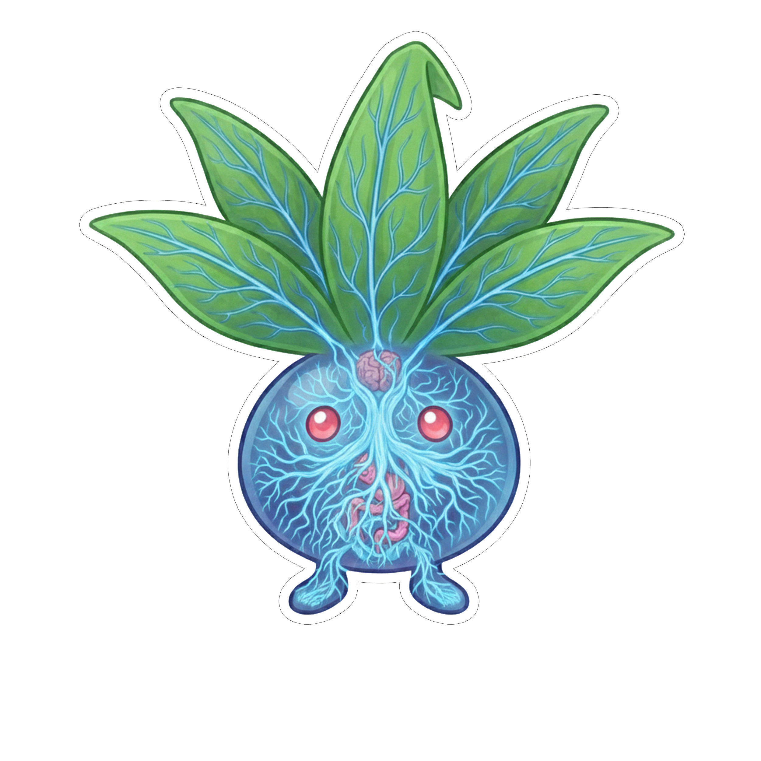 2 Inch Diaphonized Pokemon Anatomy Stickers