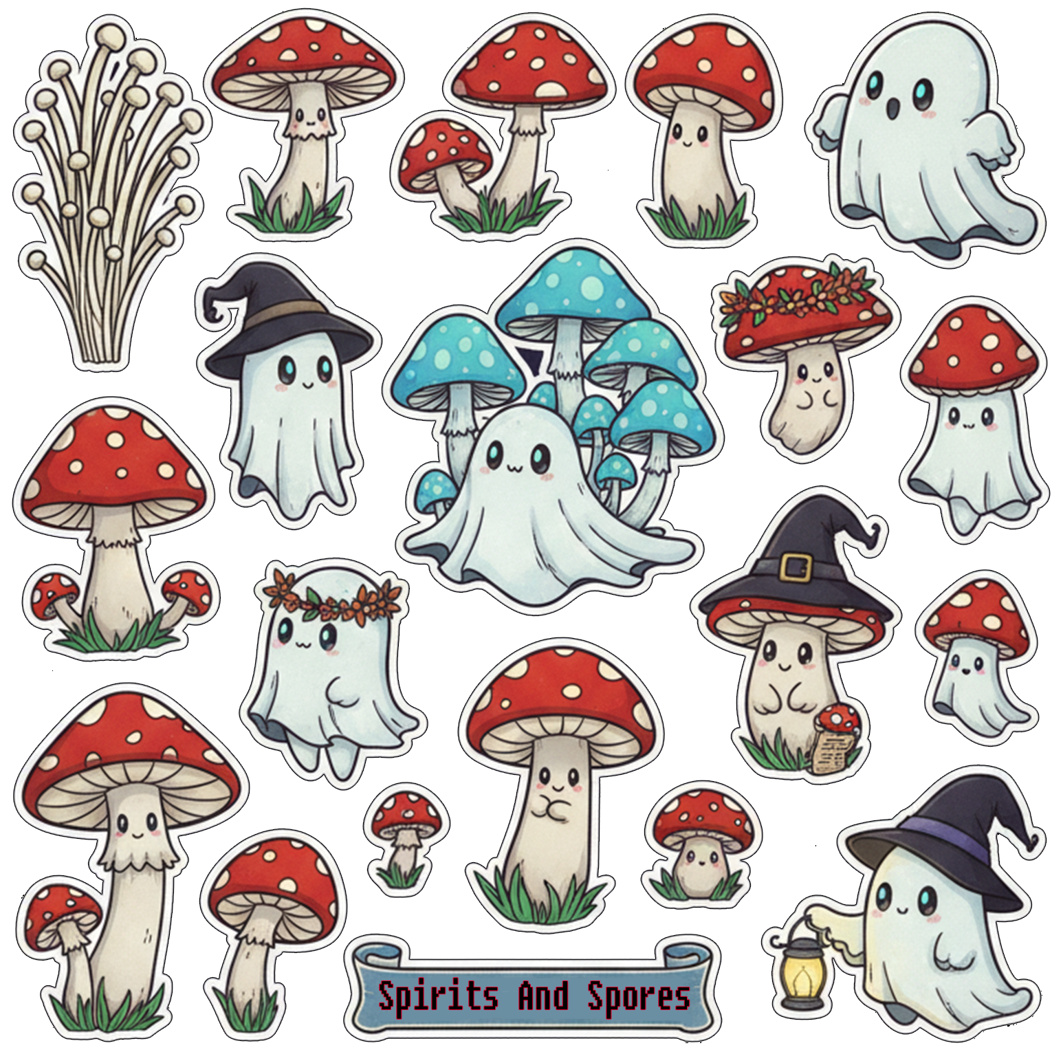 Spirits and Spores Sticker Set