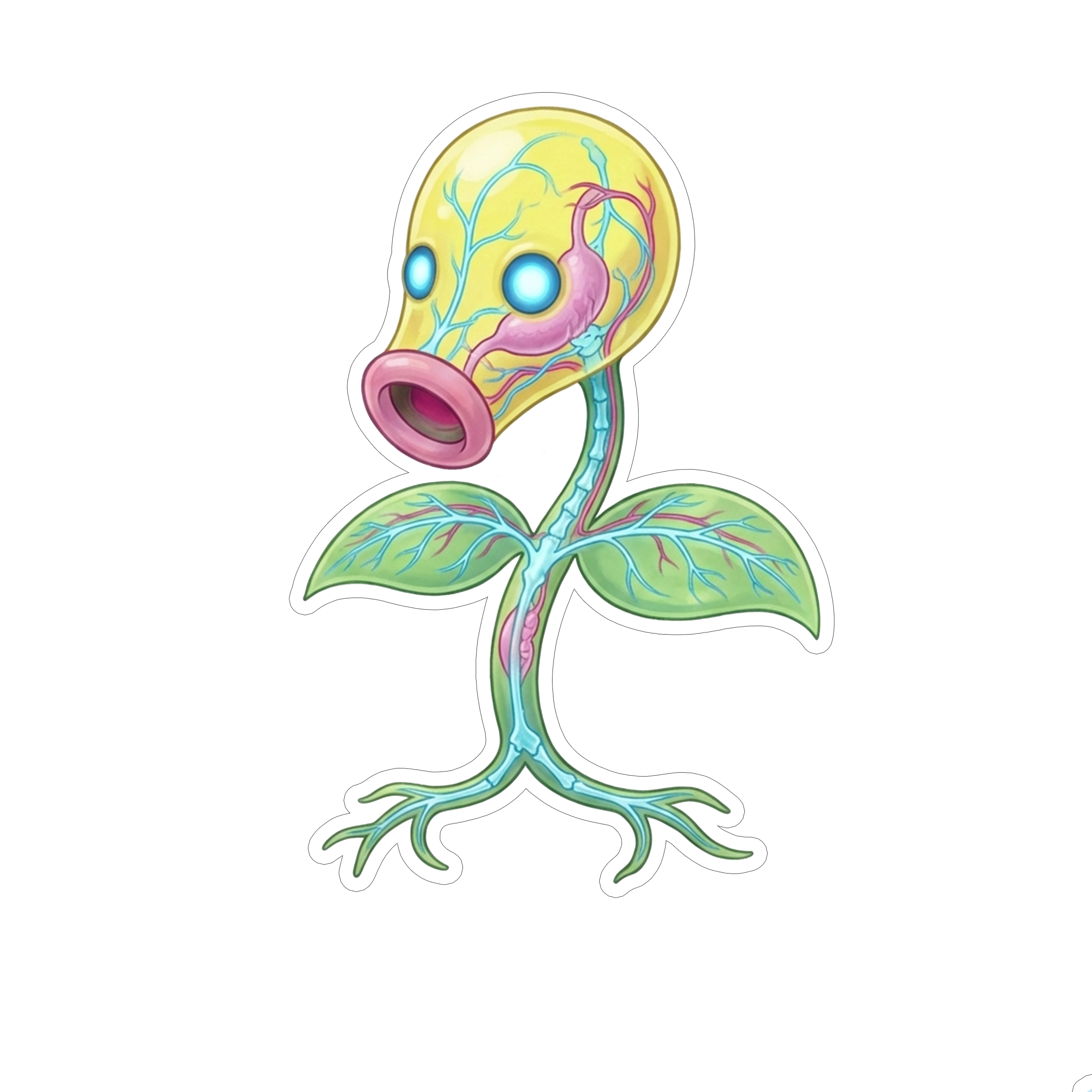 2 Inch Diaphonized Pokemon Anatomy Stickers