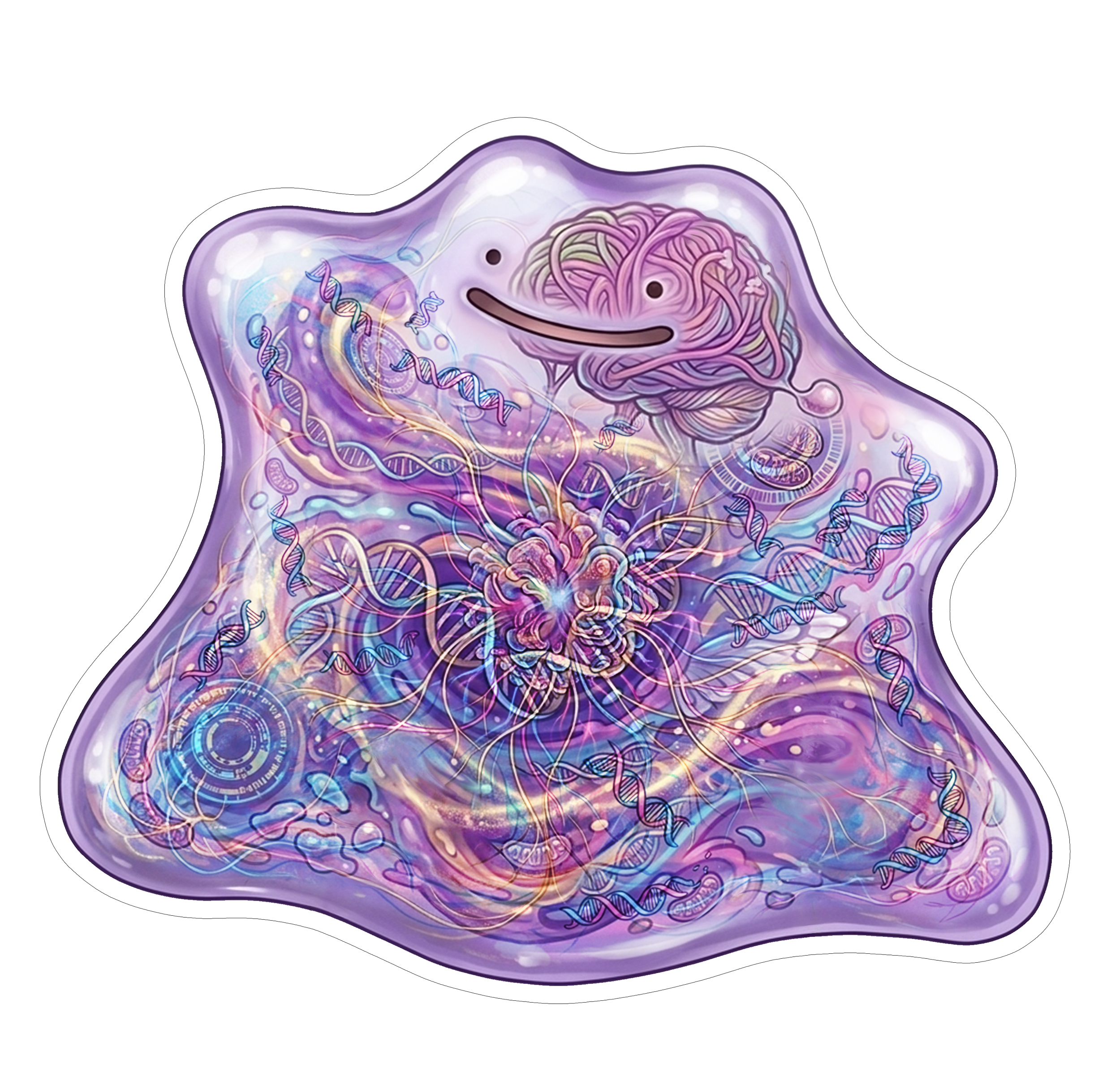 2 Inch Diaphonized Pokemon Anatomy Stickers