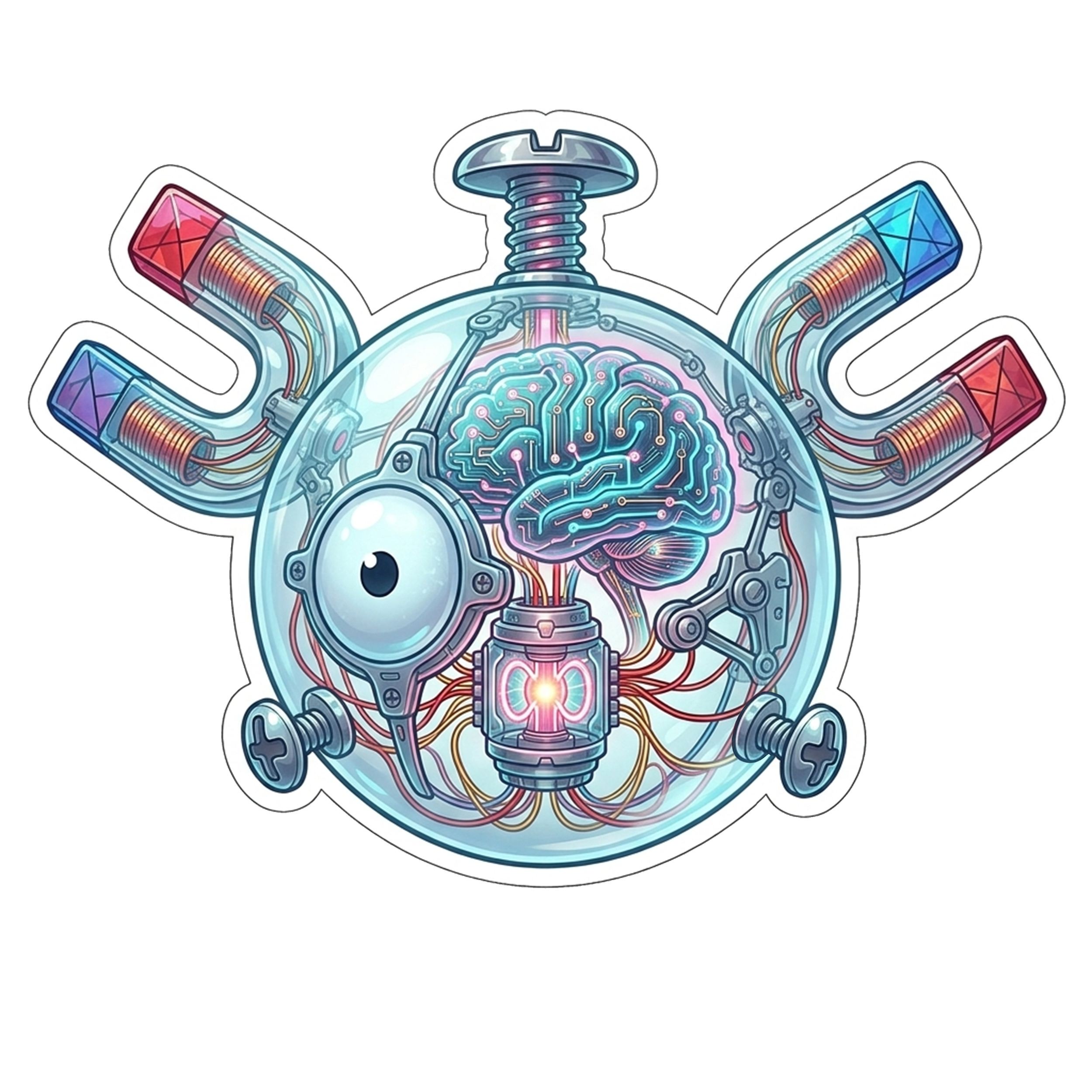 2 Inch Diaphonized Pokemon Anatomy Stickers
