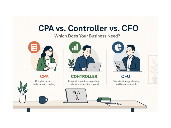 CPA, Fractional Controller, or Fractional CFO: Where Should Growing Businesses Get Accounting Help?
