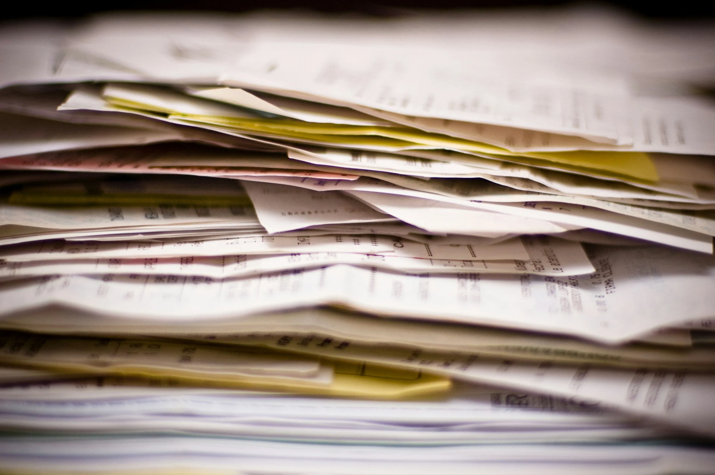 Image showing a stack of bills