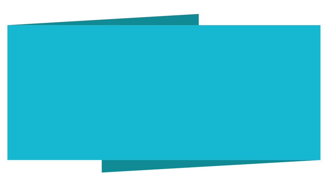 Blue layered abstract graphic with tilted rectangles.