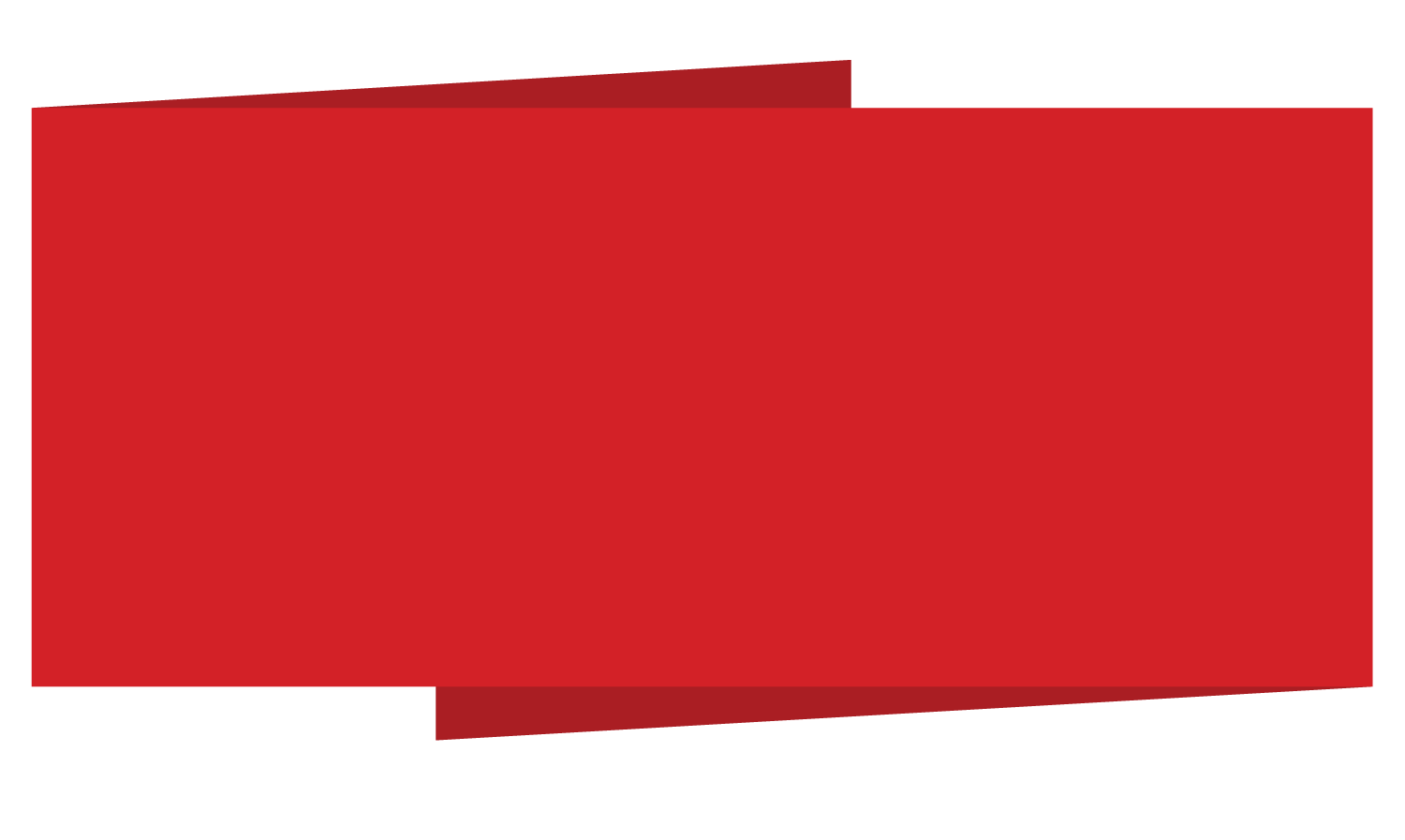 Red rectangular banner.