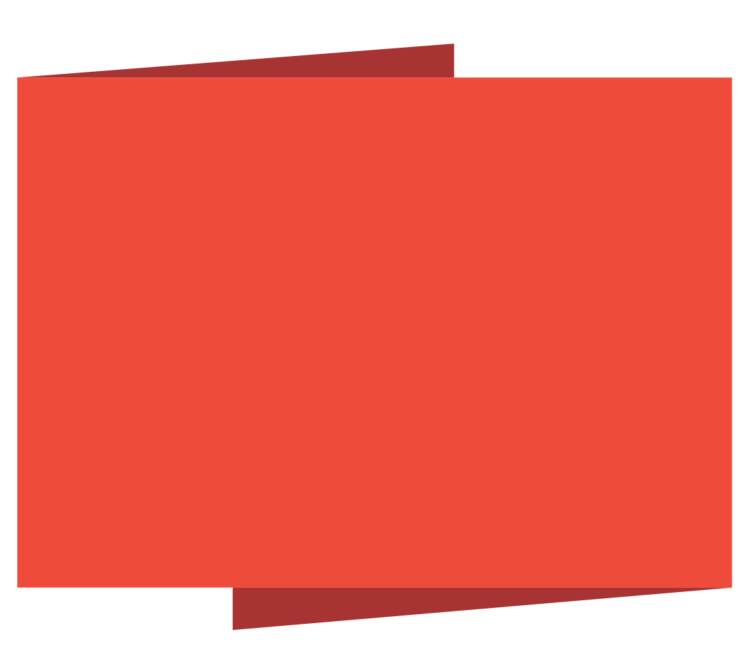 Two overlapping red and orange closed folders or binders.