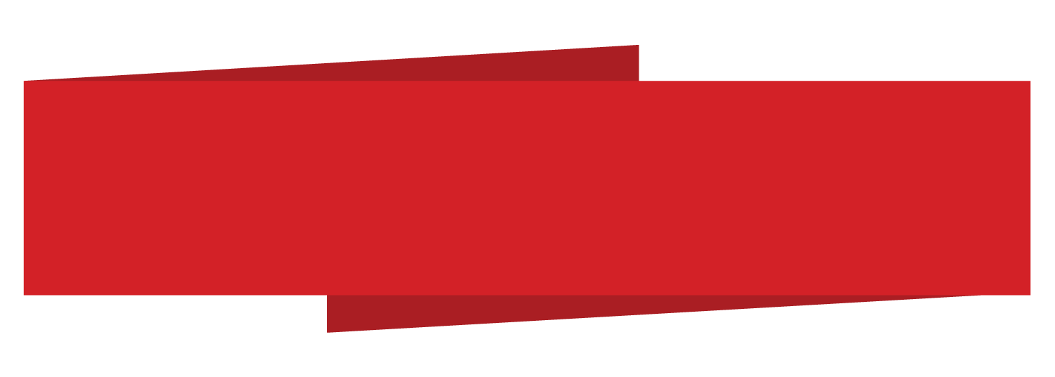 Red rectangular banner.