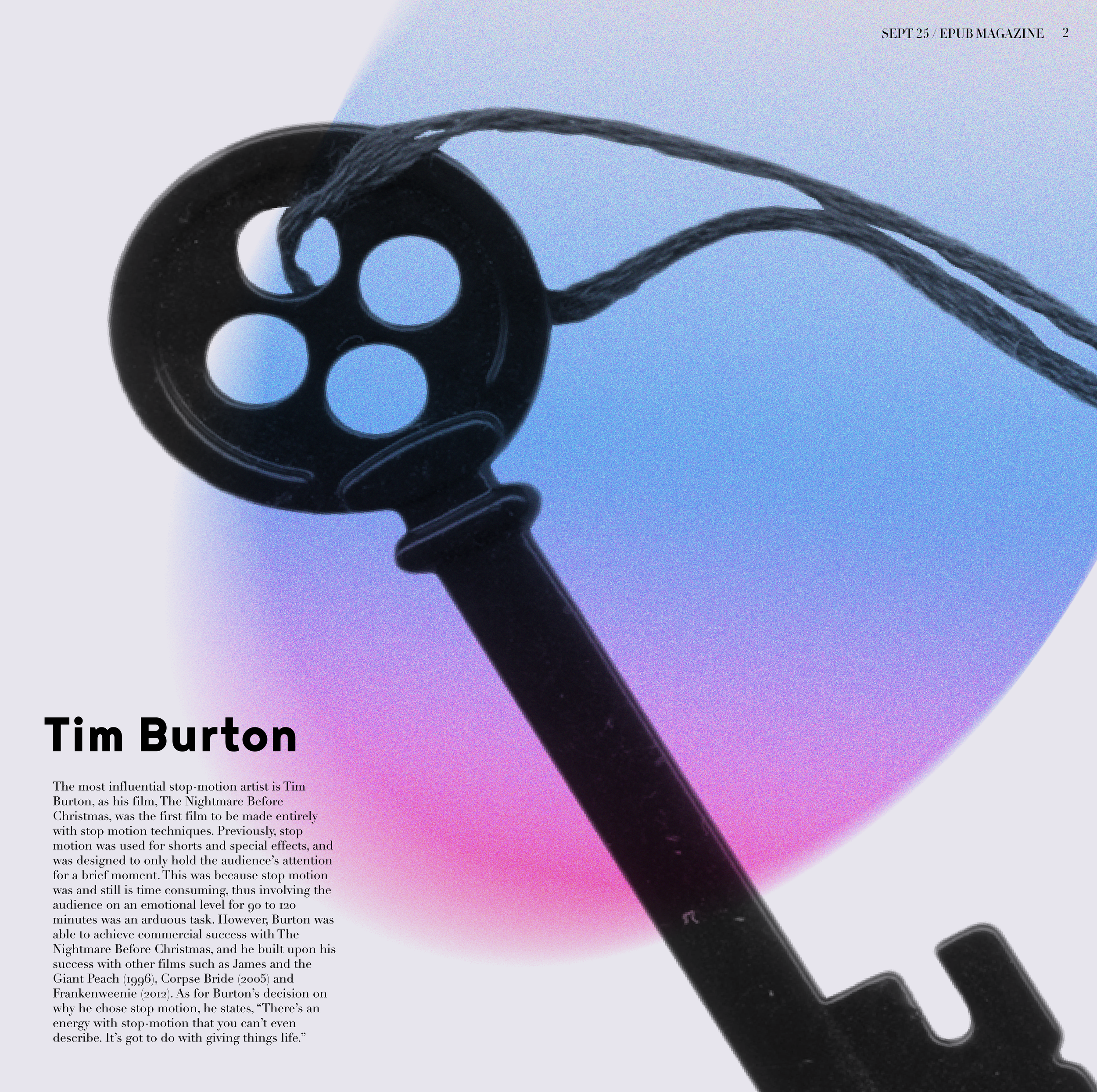 Stop Motion EPUB - Editorial Design