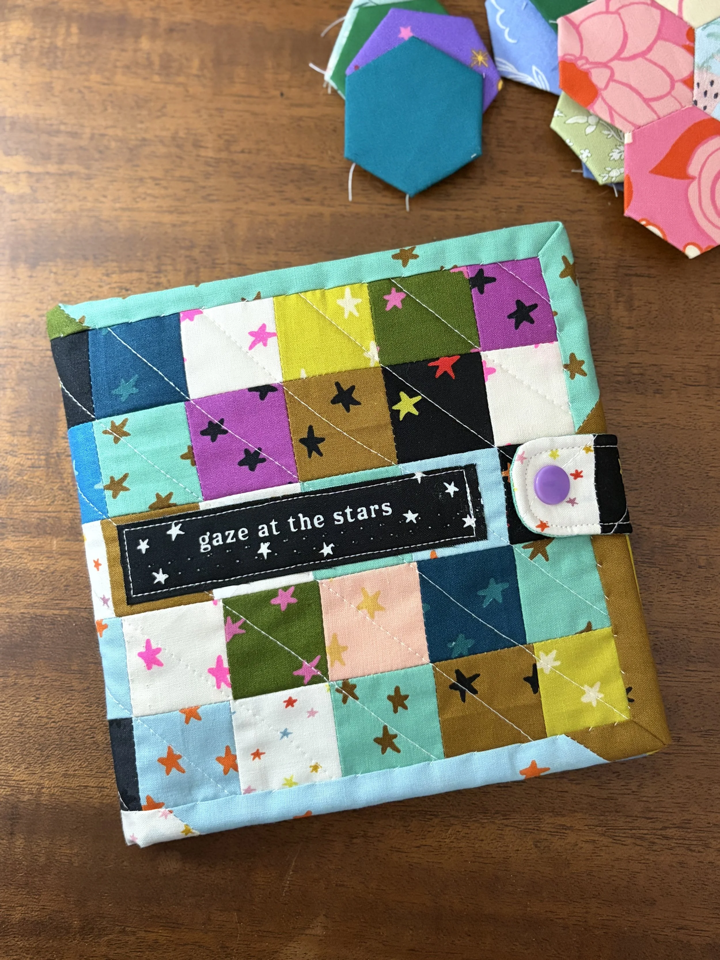 Starry Quilted Sewing Case
